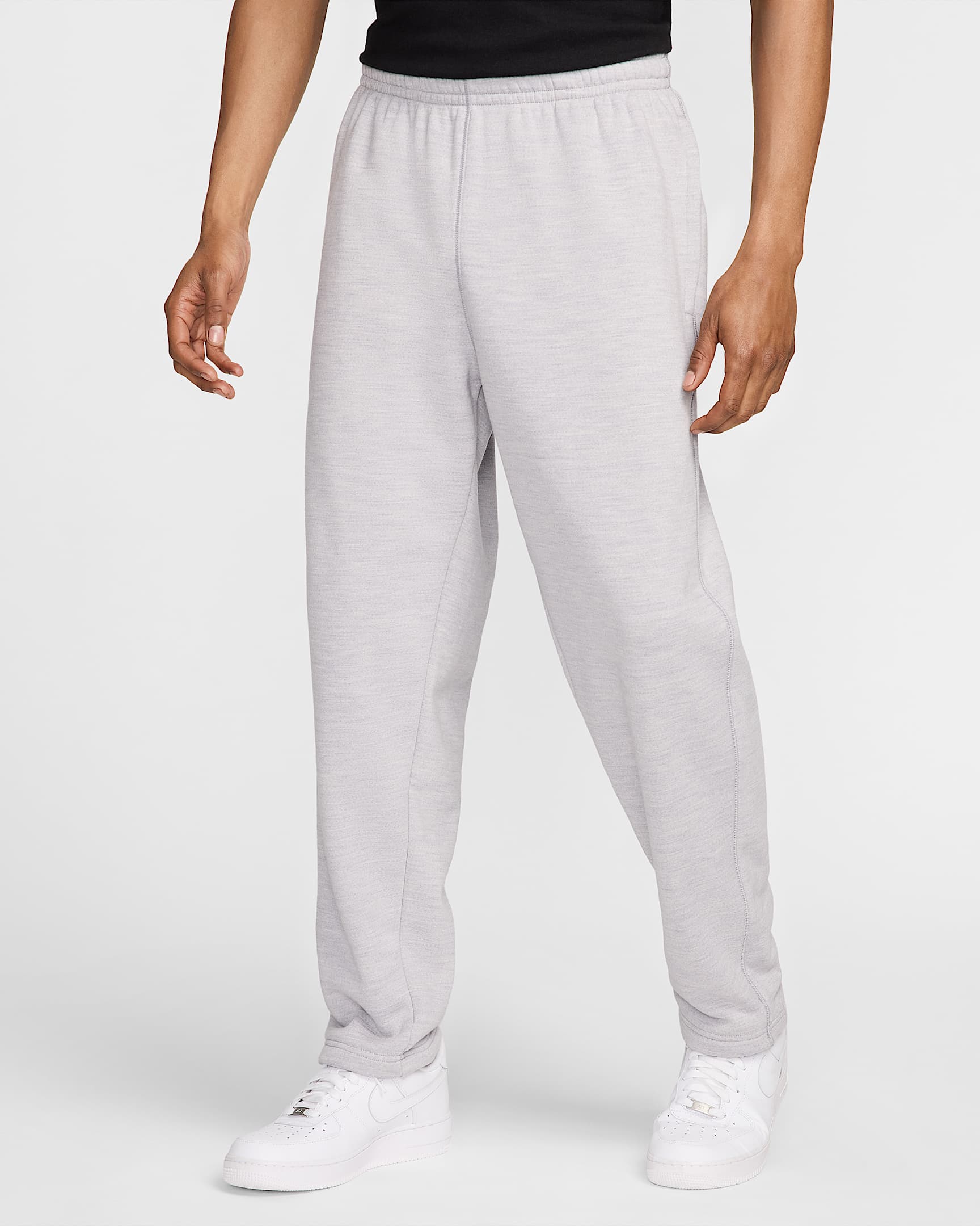 Pantalon en Fleece à ourlet ouvert Nike Wool Classics - Matte Silver/Heather