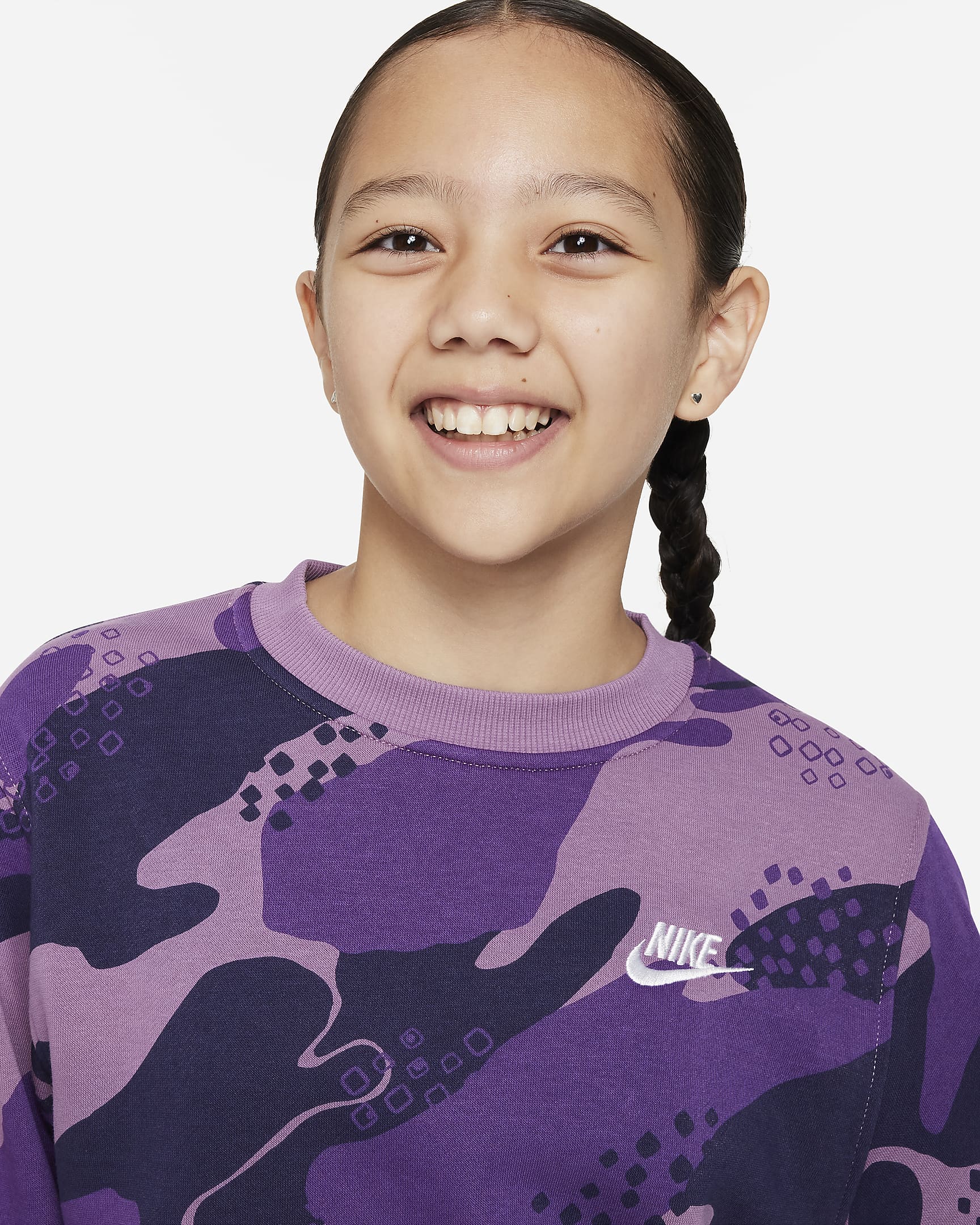 Nike Sportswear Club Fleece Big Kids' Sweatshirt. Nike.com