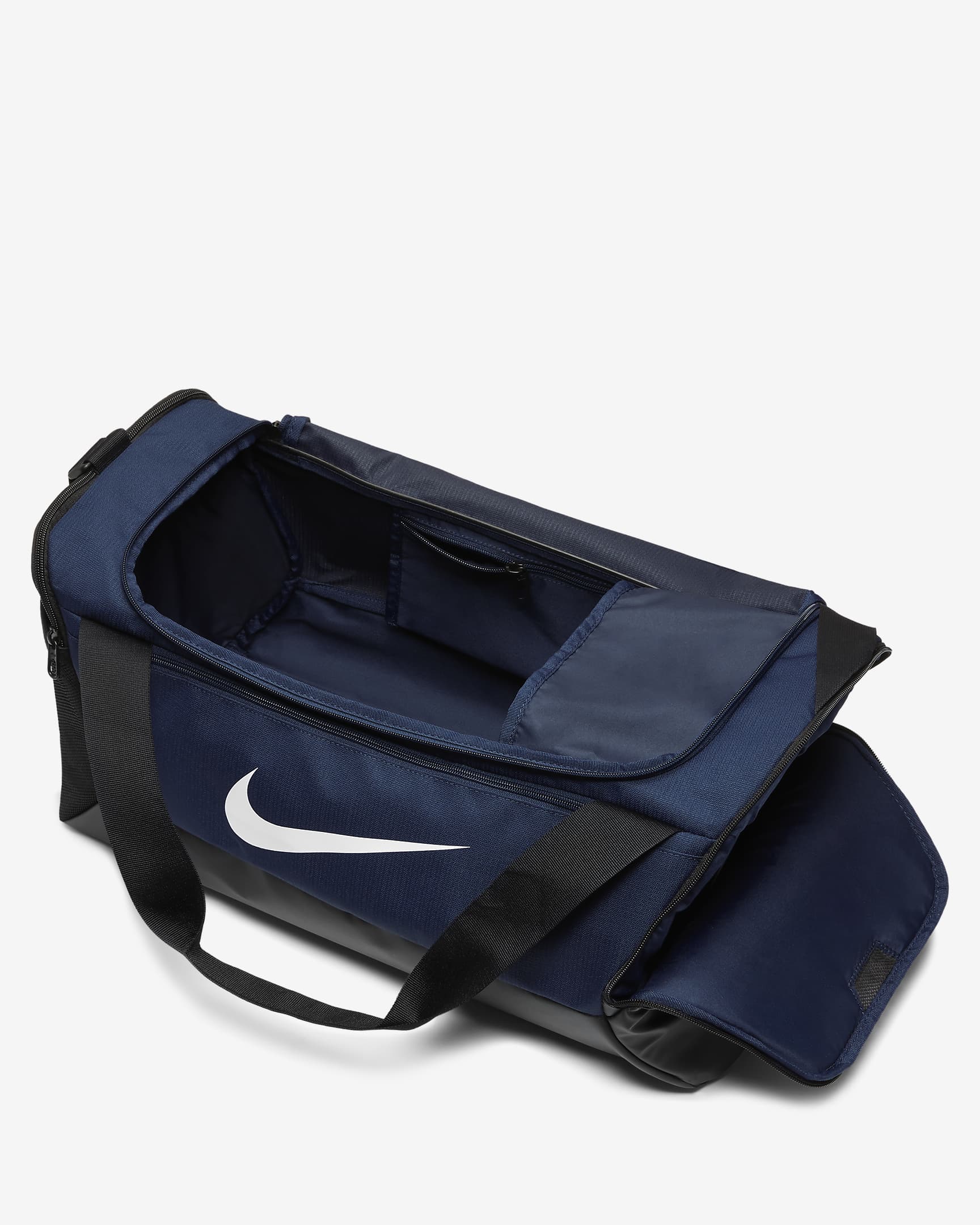 Nike Brasilia 9.5 Training Duffel Bag (Small, 41L) - Midnight Navy/Black/White