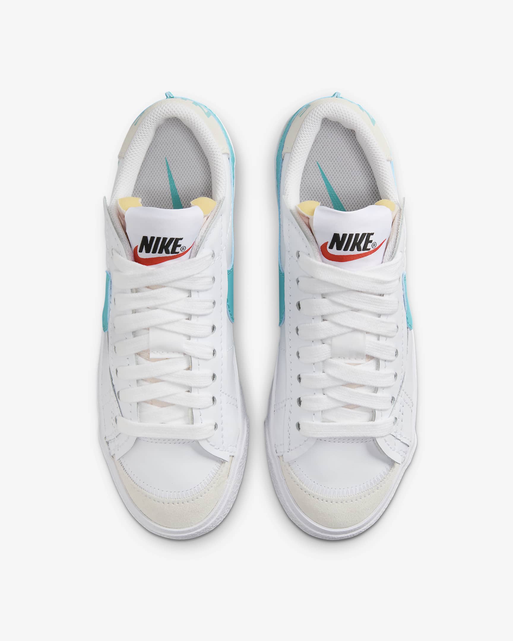 Nike Blazer Low '77 Jumbo Women's Shoes - White/Summit White/Team Orange/Dusty Cactus