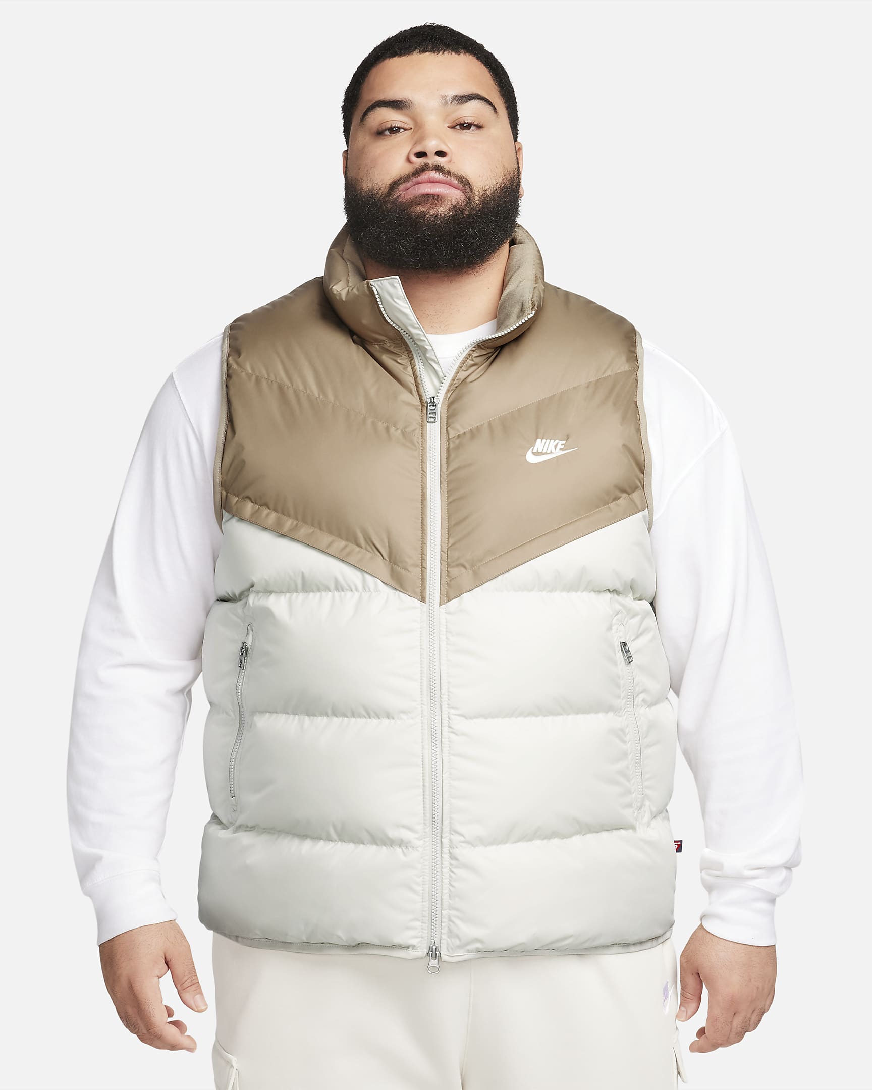 Nike Storm-FIT Windrunner herrevest med isolering - Khaki/Light Bone/Sail