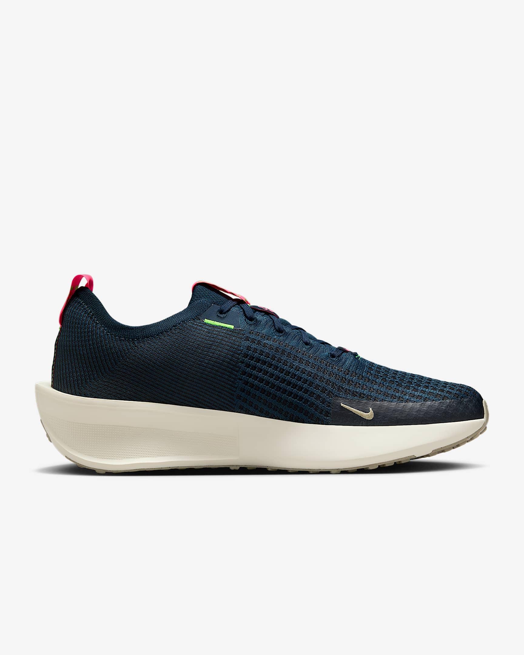 Nike Interact Run Men's Road Running Shoes - Armoury Navy/Hyper Pink/Pale Ivory/Desert Khaki