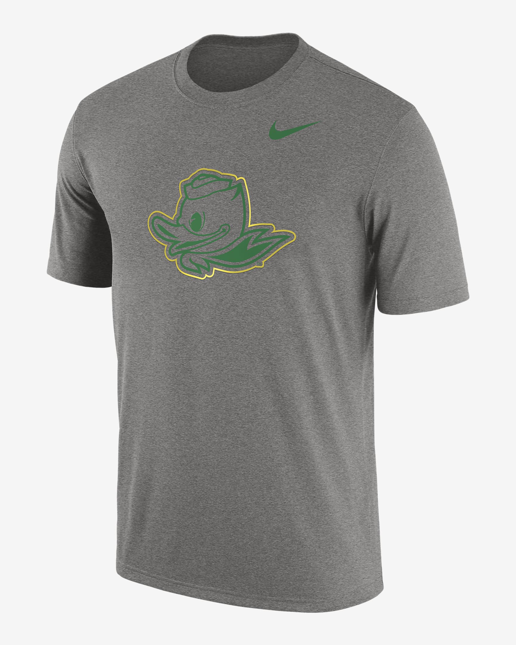 Oregon Men's Nike College T-Shirt - Dark Grey Heather