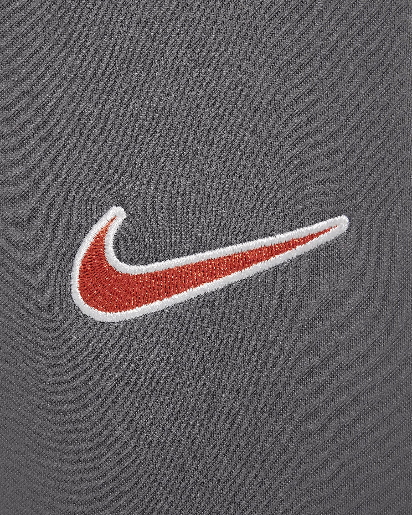 Nike Academy Big Kids' Dri-FIT Soccer Track Pants - Iron Grey/Dragon Red/Pure Platinum/Dragon Red