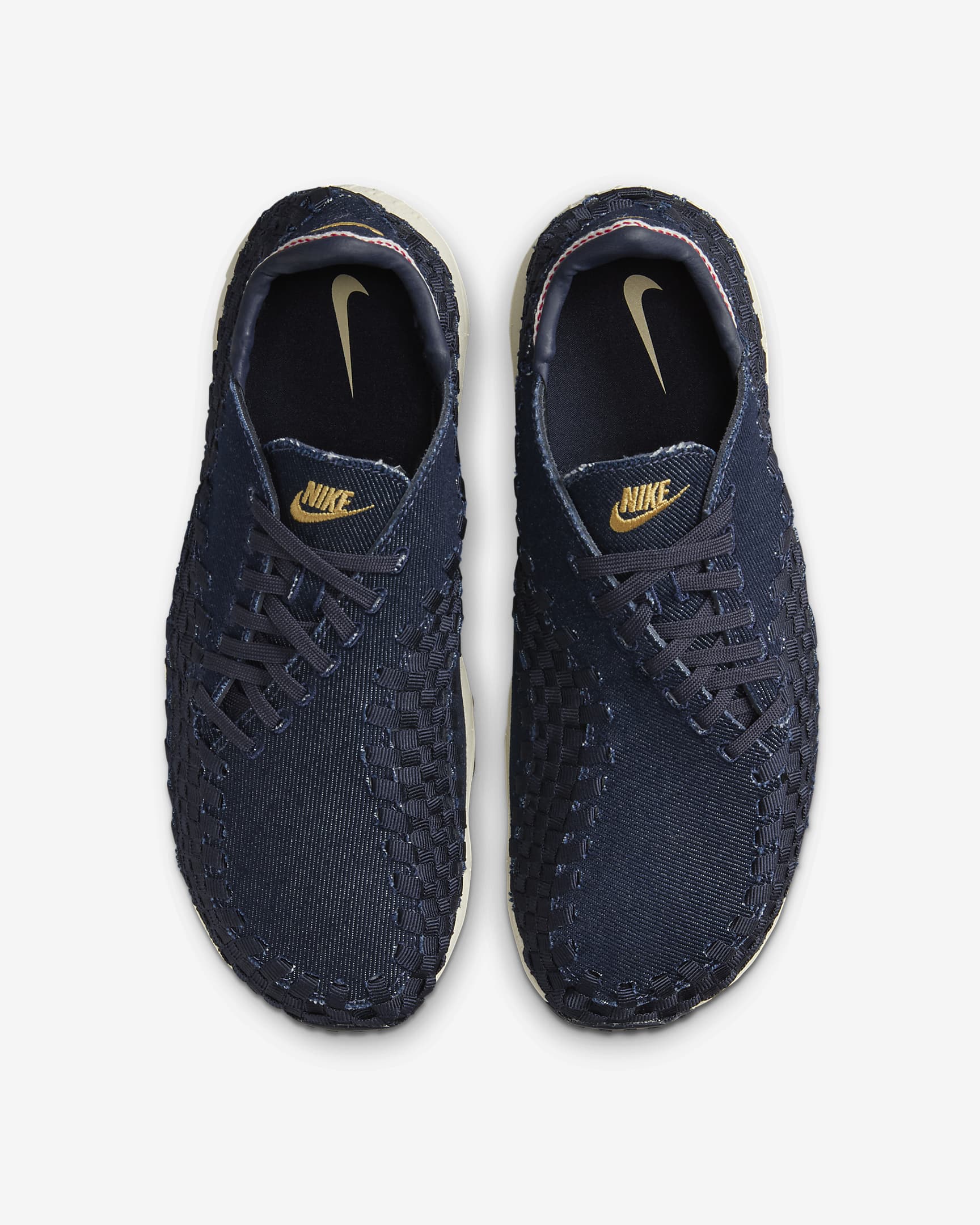 Nike Air Footscape Woven Women's Shoes - Denim/Obsidian/Coconut Milk/Wheat Gold