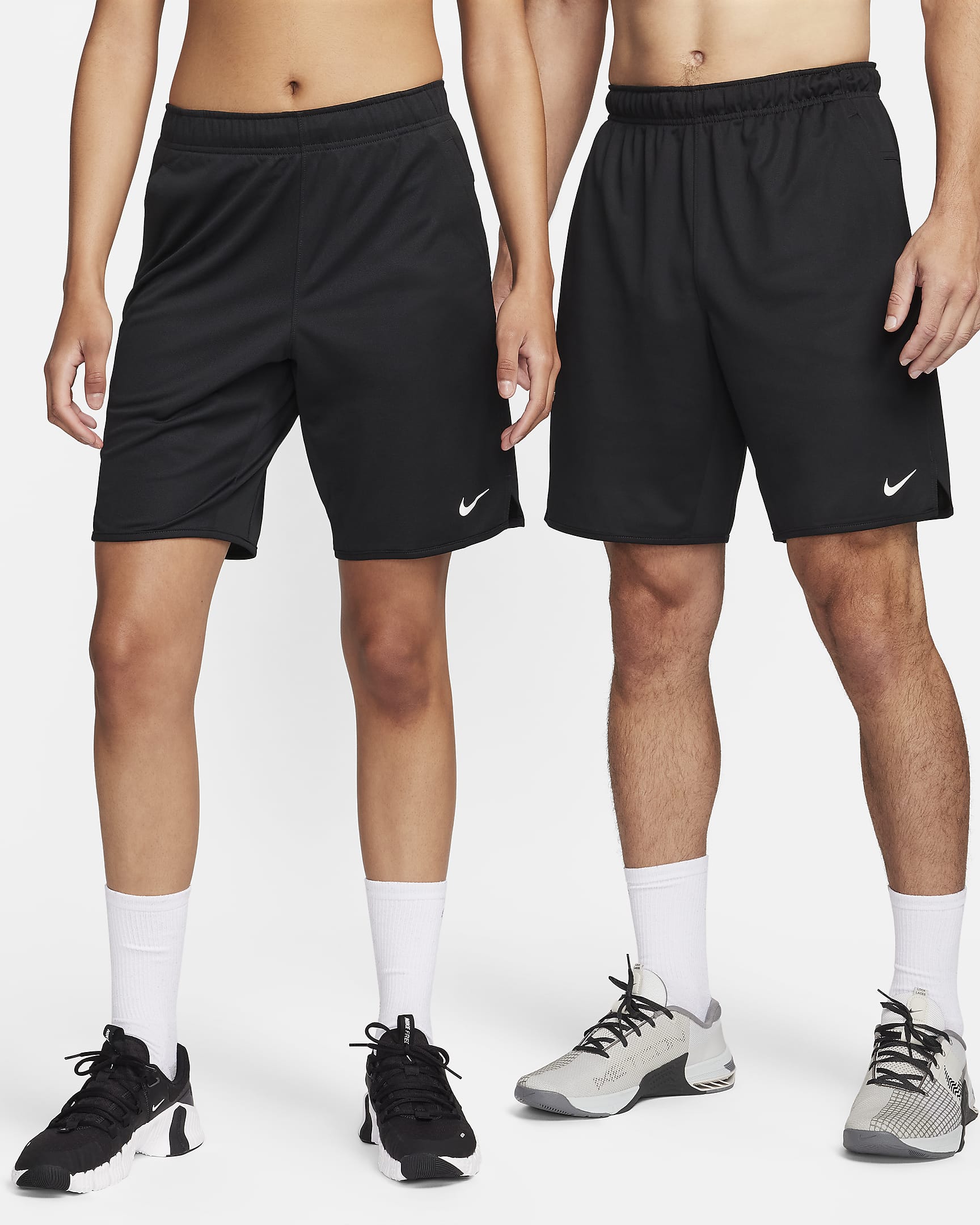 Short non doublé Dri-FIT 23 cm Nike Totality pour homme - Noir/Noir/Iron Grey/Blanc