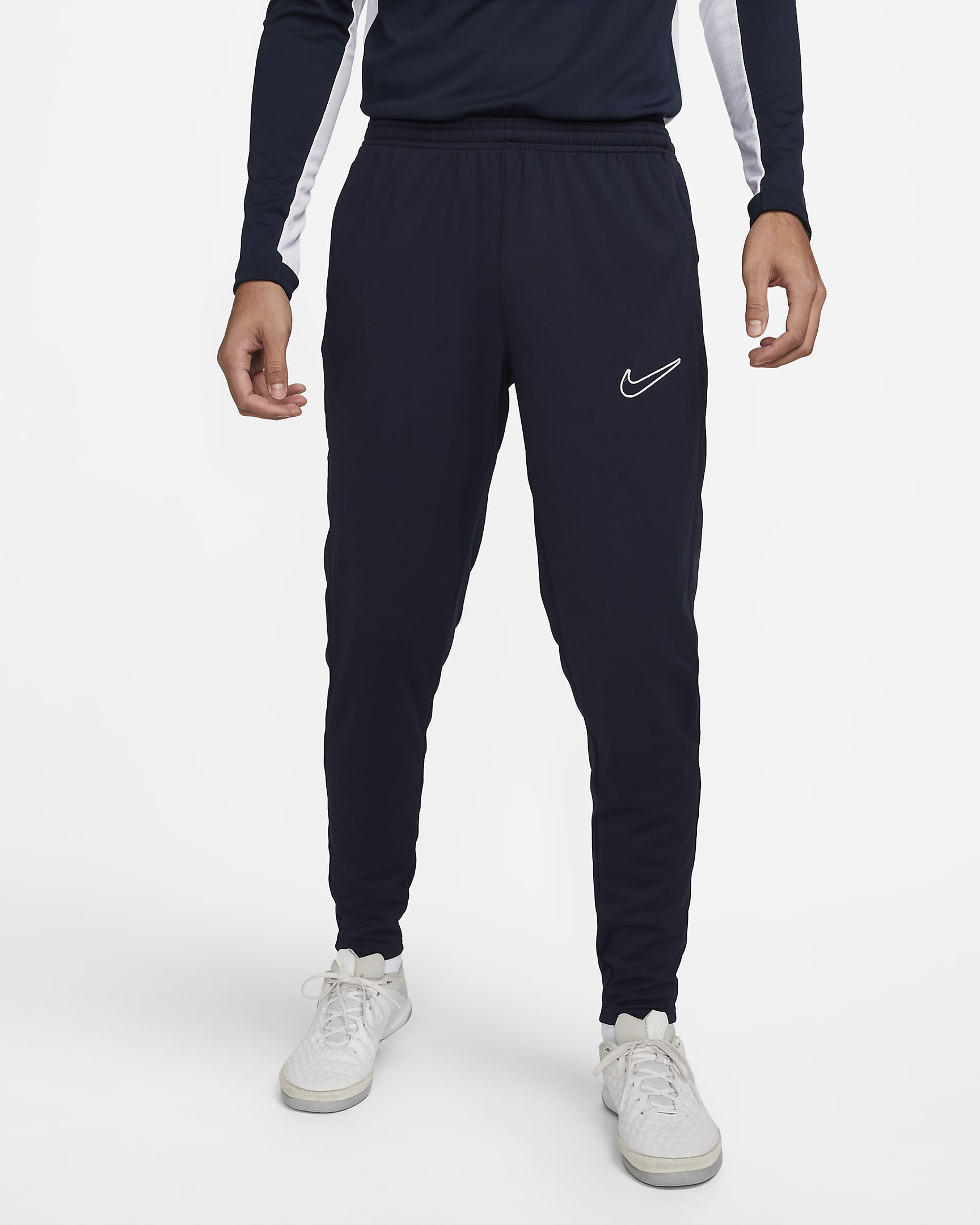 Pantalon de foot Nike Dri-FIT Academy pour homme - Obsidian/Obsidian/Obsidian/Blanc