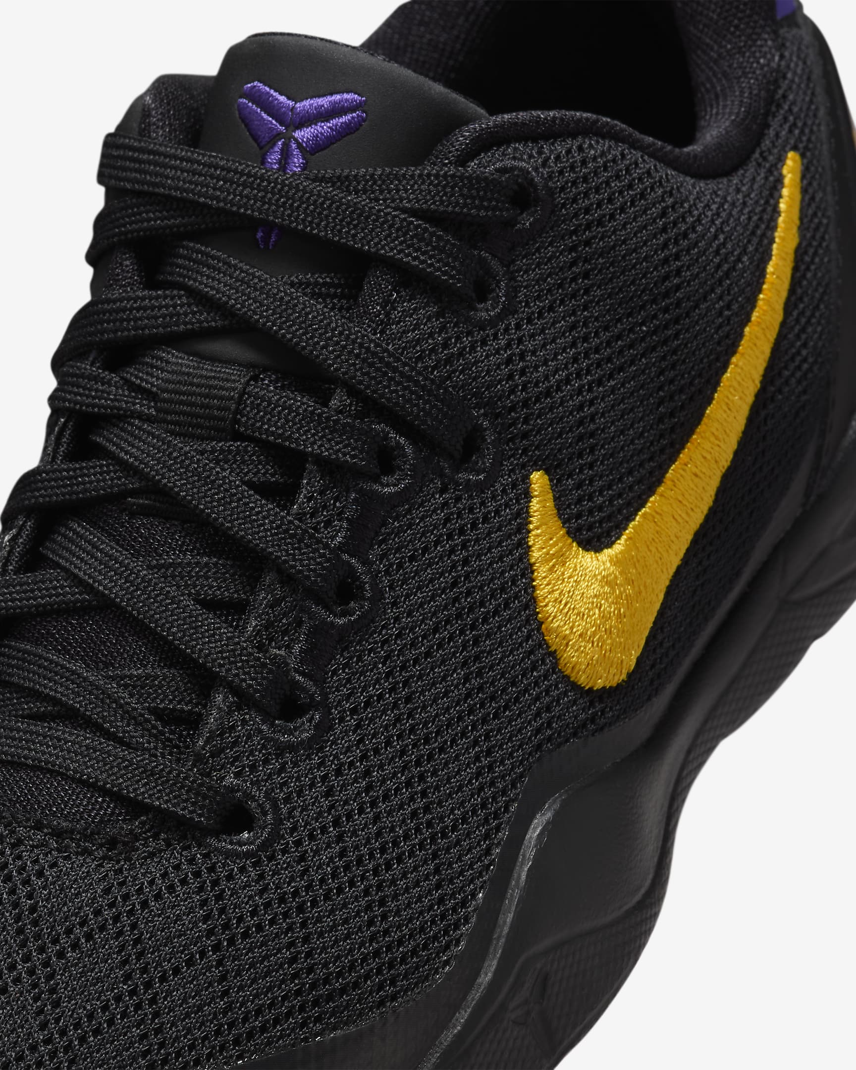 Kobe 8 Little Kids' Shoes - Black/White/Court Purple/University Gold