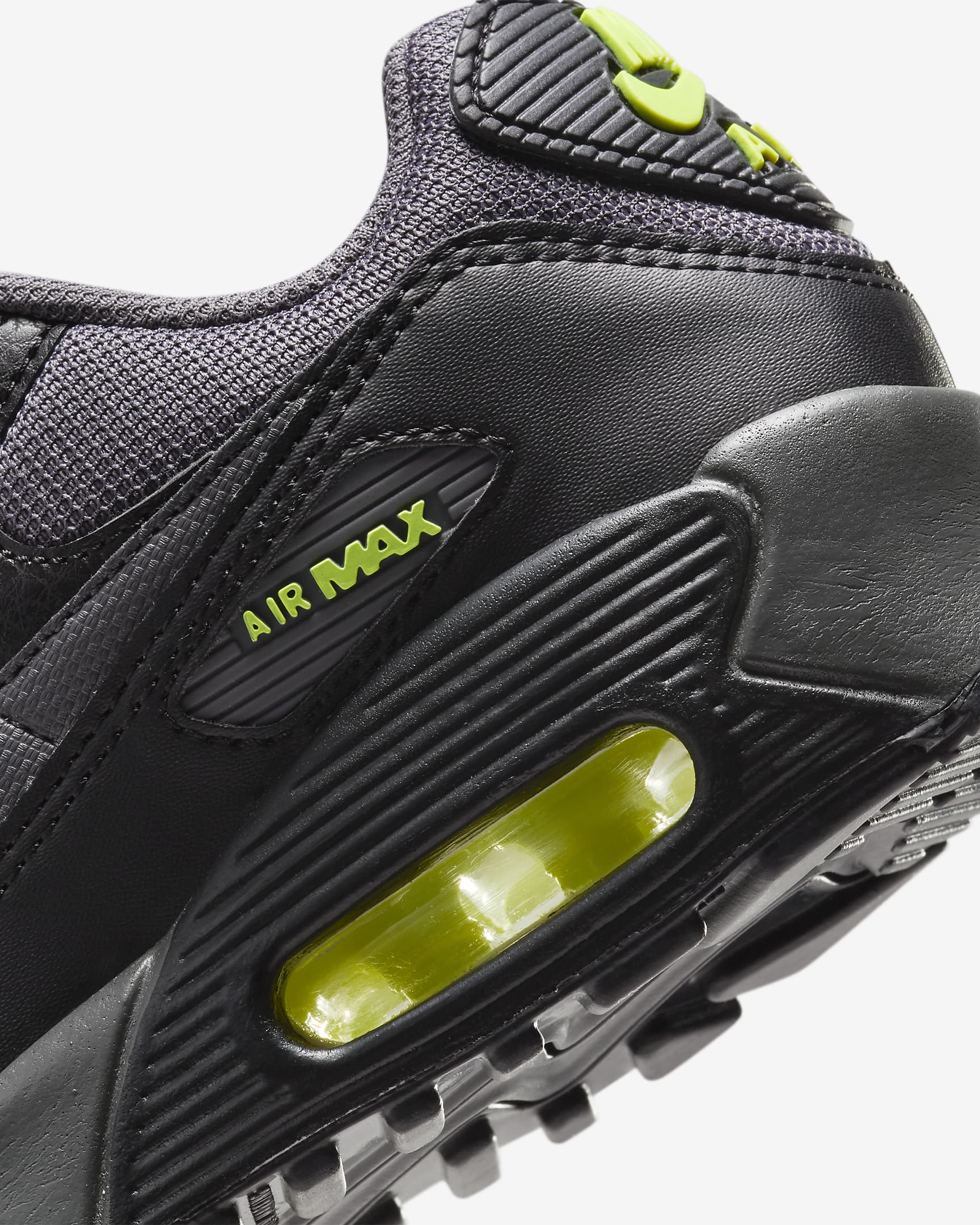 Nike Air Max 90 Next Nature Older Kids' Shoes - Black/Volt/Volt/Dark Grey