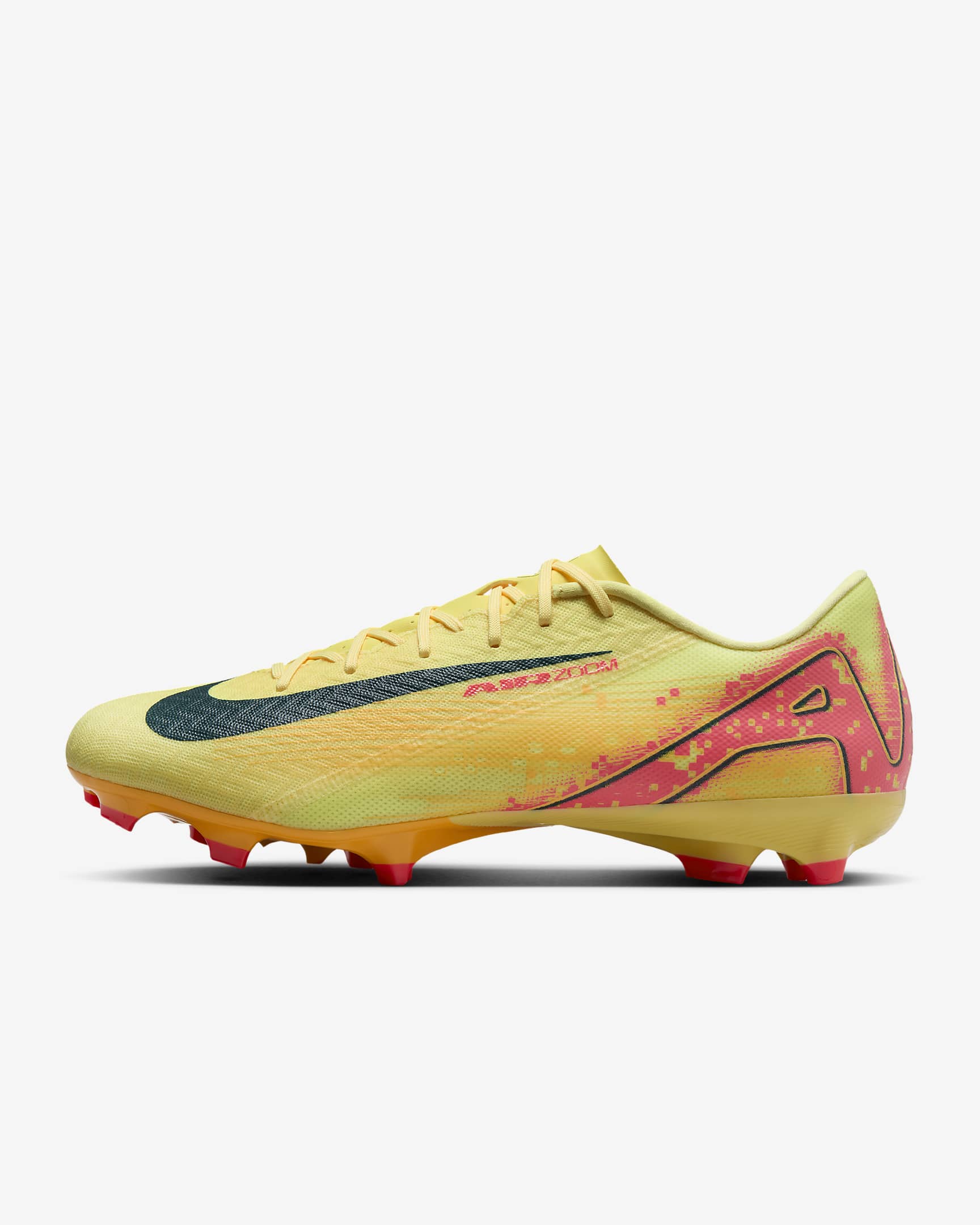 Tacos de fútbol FG de corte low Nike Mercurial Vapor 16 Academy "Kylian Mbappé" - Naranja láser claro/Azul marino militar