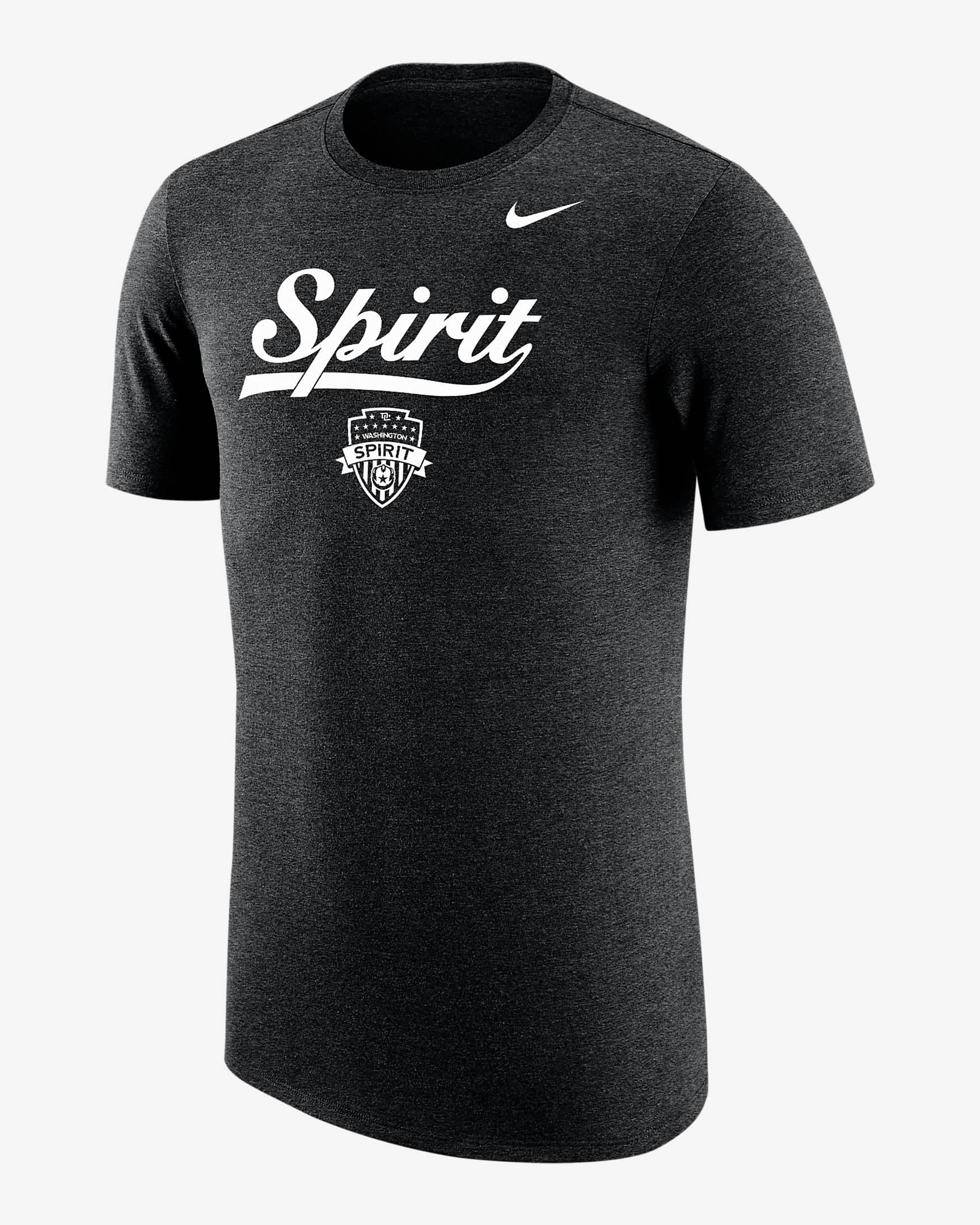 Playera de fútbol Nike para hombre Washington Spirit - Negro jaspeado