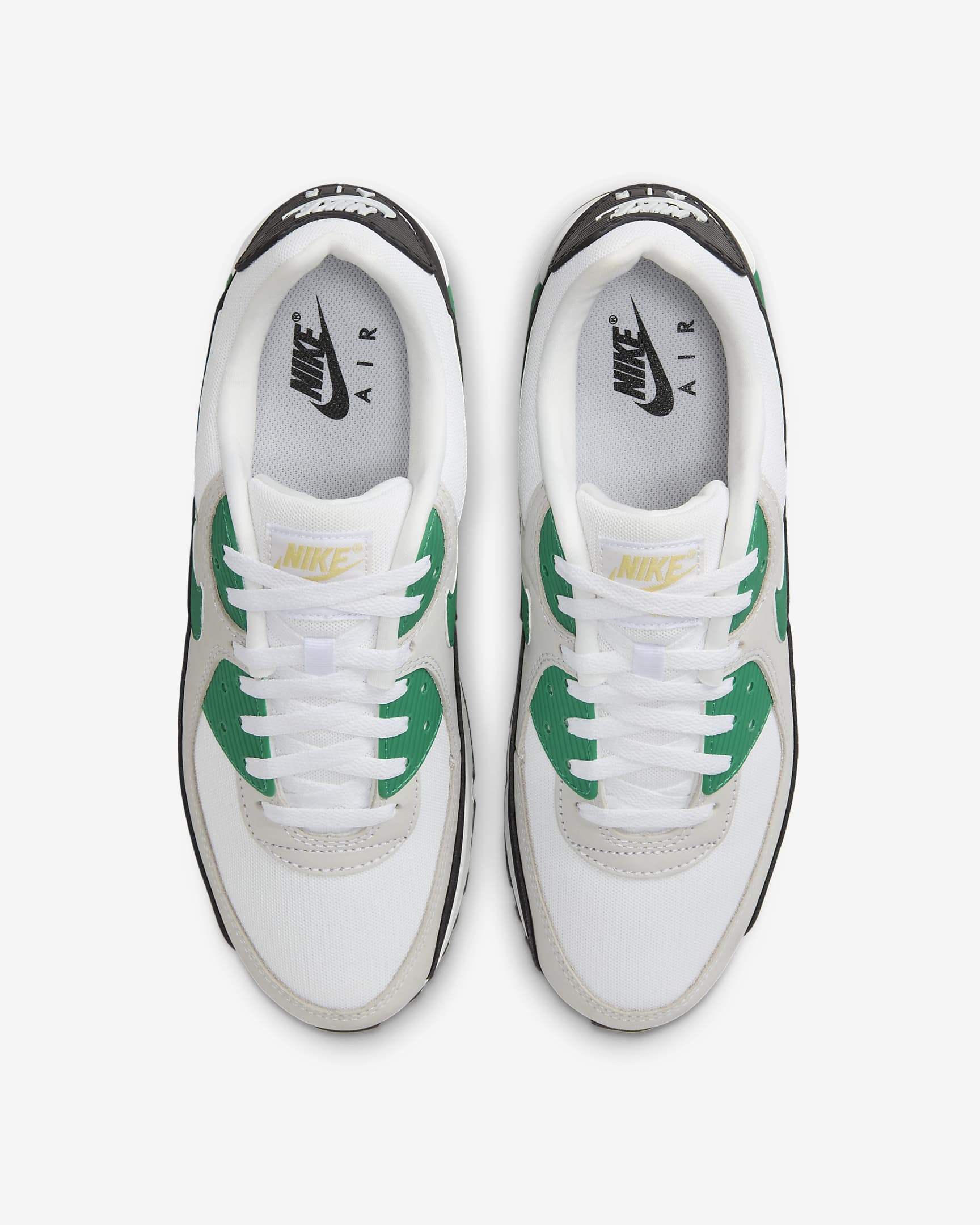 Nike Air Max 90 Men's Shoes - White/Black/Malachite/Malachite