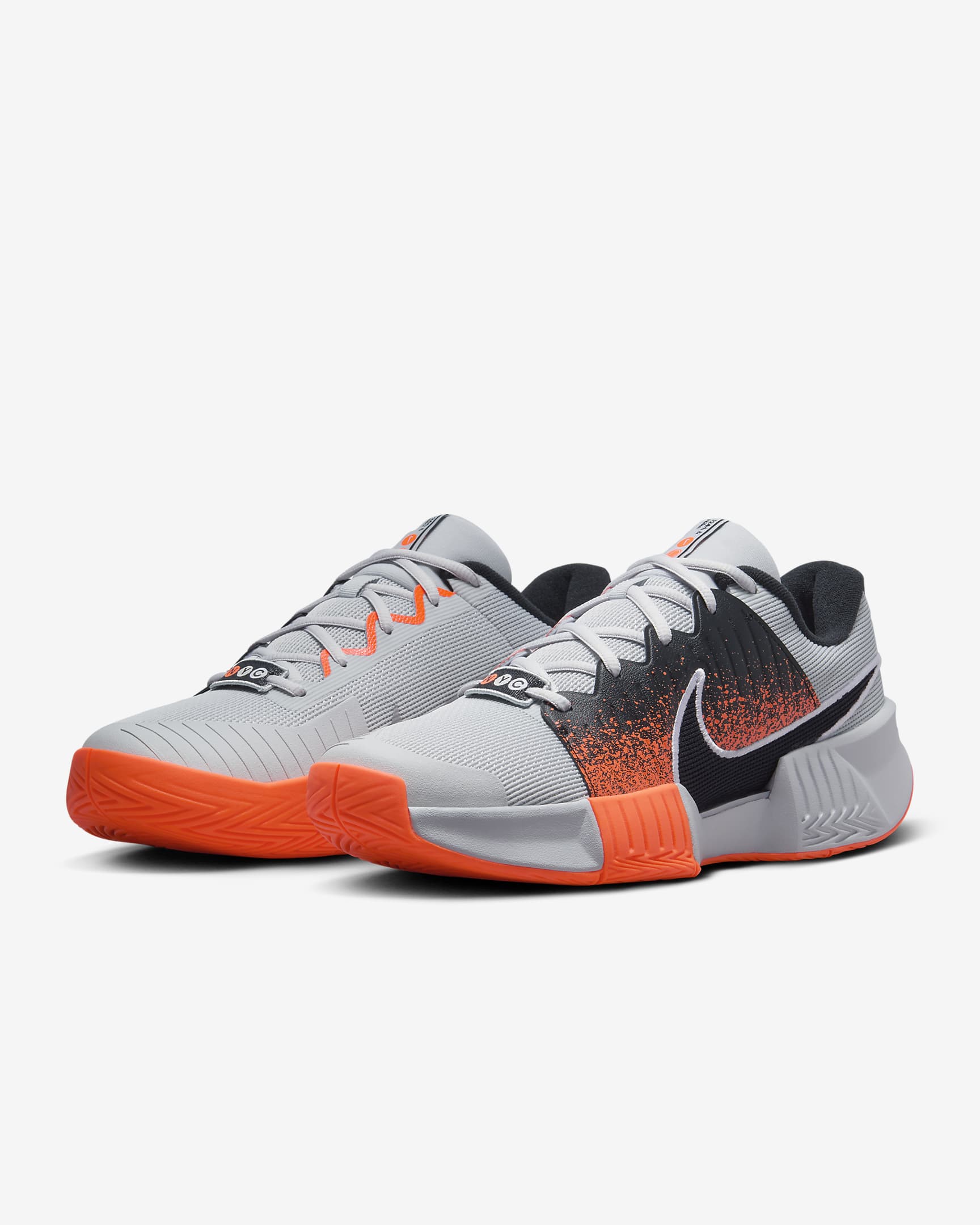 Nike GP Challenge Pro Premium Men's Hard Court Tennis Shoes - Pure Platinum/Hyper Crimson/White/Black