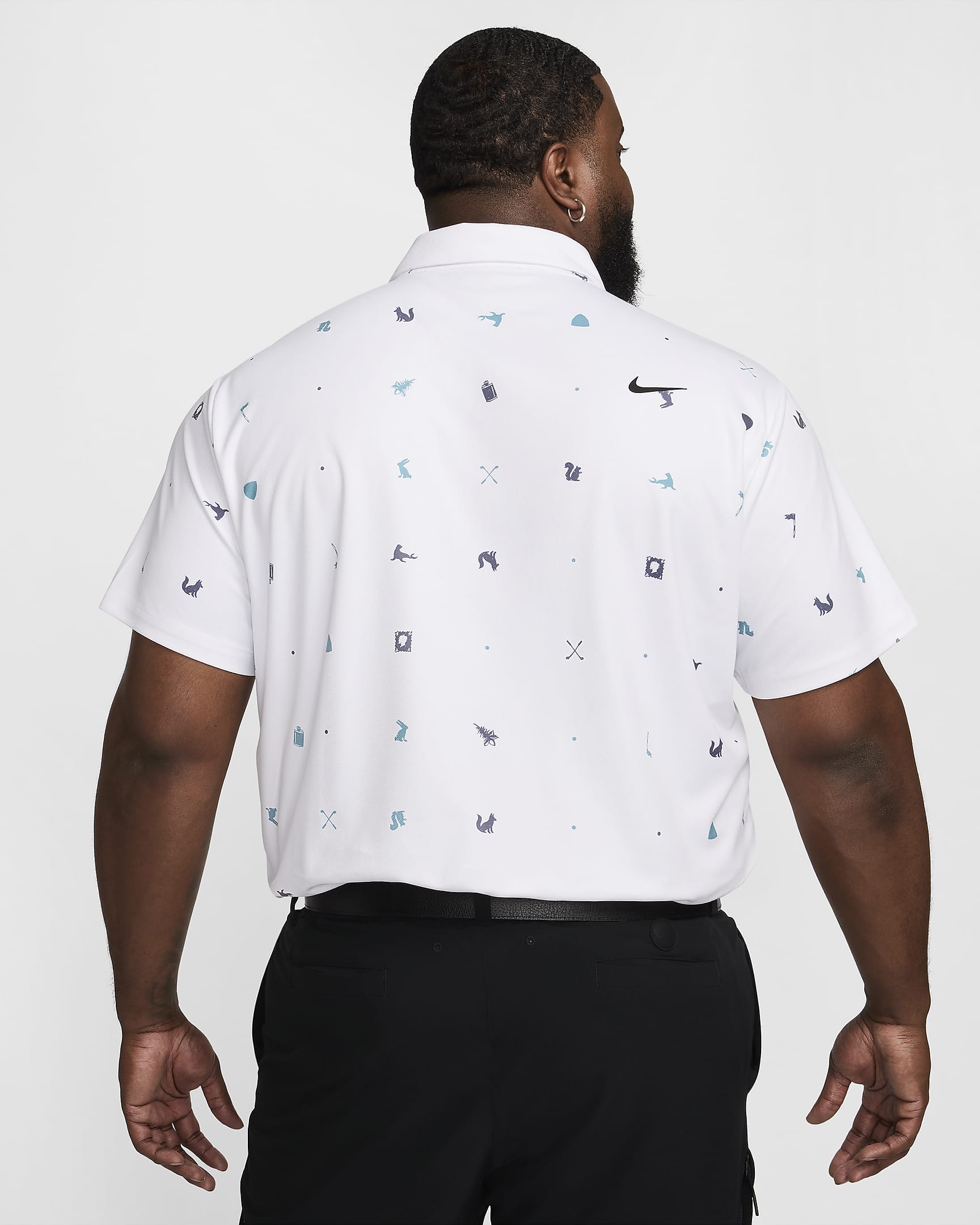 Golfpikétröja Nike Tour Dri-FIT för män - Vit/Svart