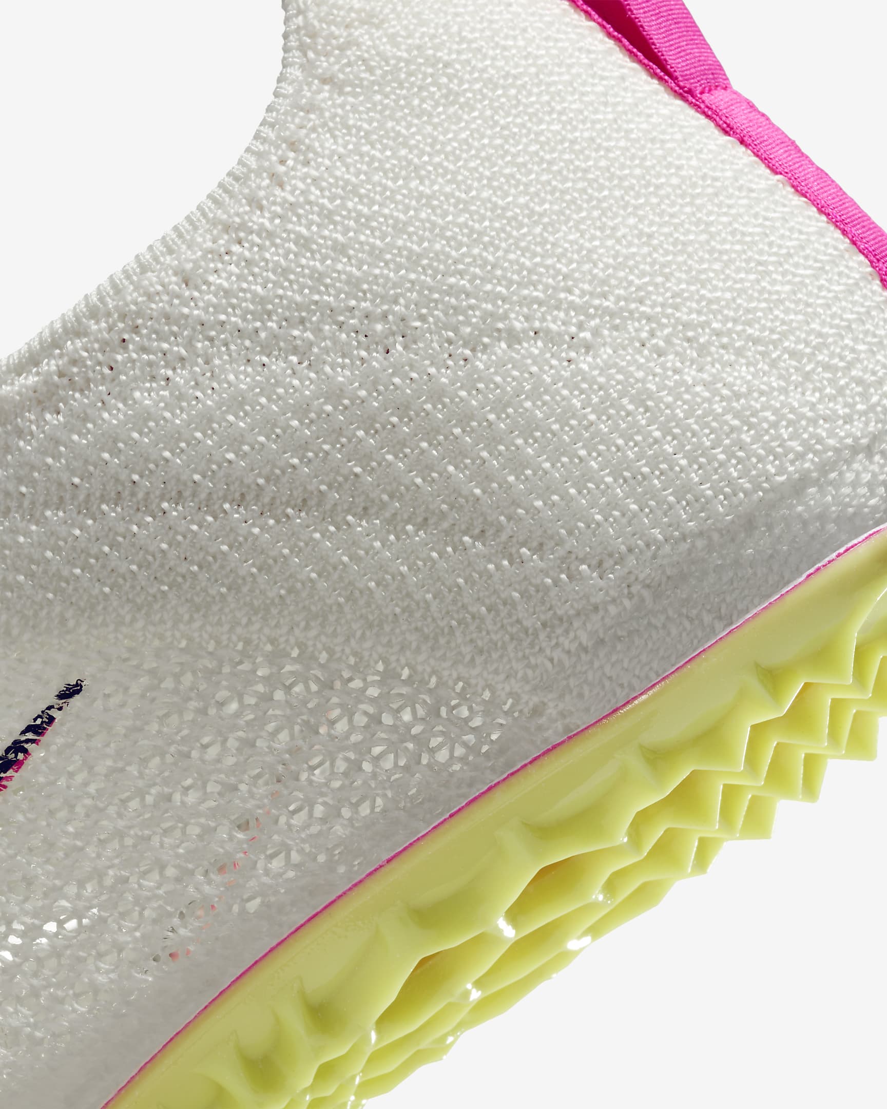 Nike Zoom Superfly Elite 2 Track & Field Sprinting Spikes - Sail/Light Lemon Twist/Black/Fierce Pink