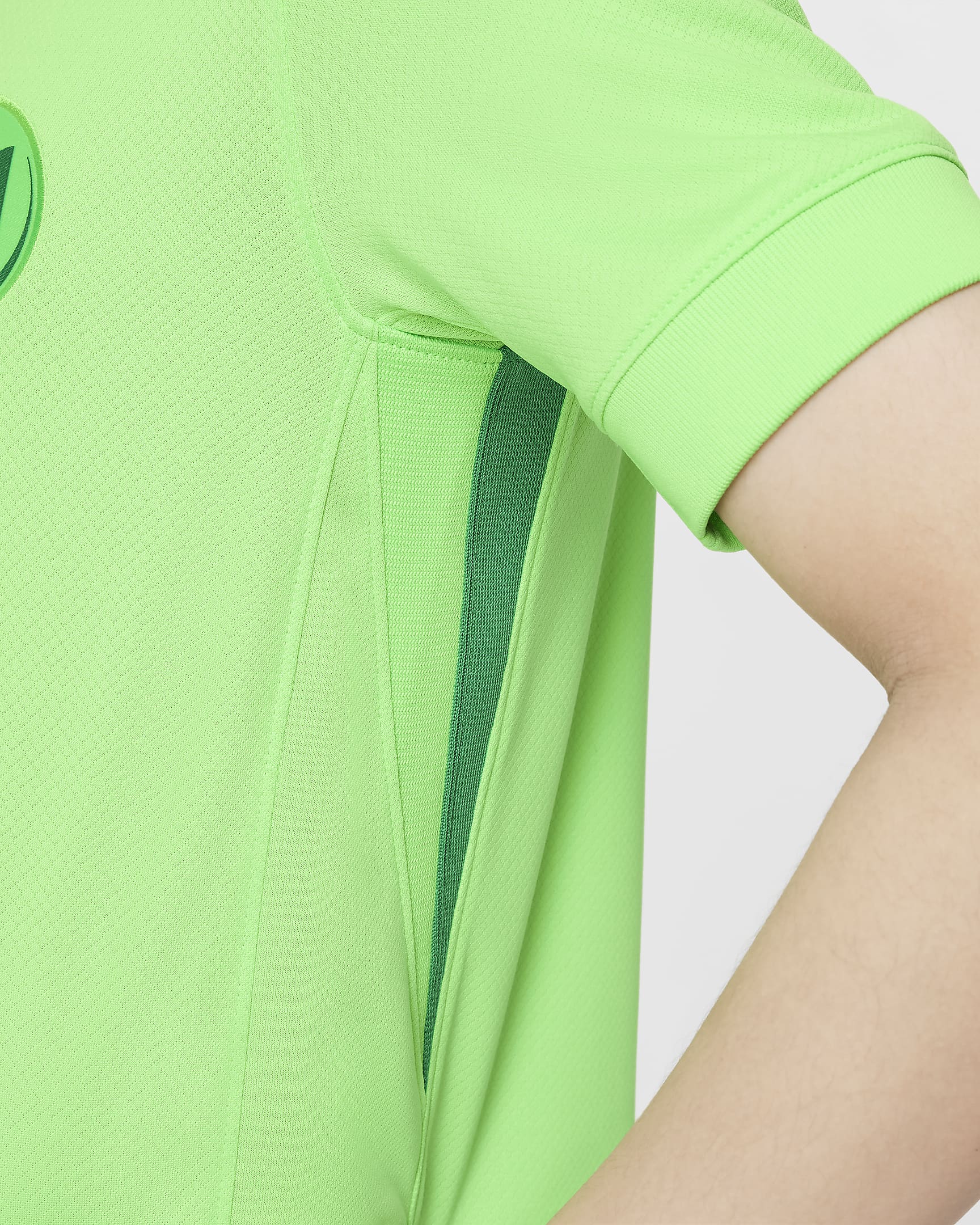 VfL Wolfsburg 2024/25 Stadium Home Older Kids' Nike Dri-FIT Football Replica Shirt - Sub Lime/Lucky Green/Sub Lime