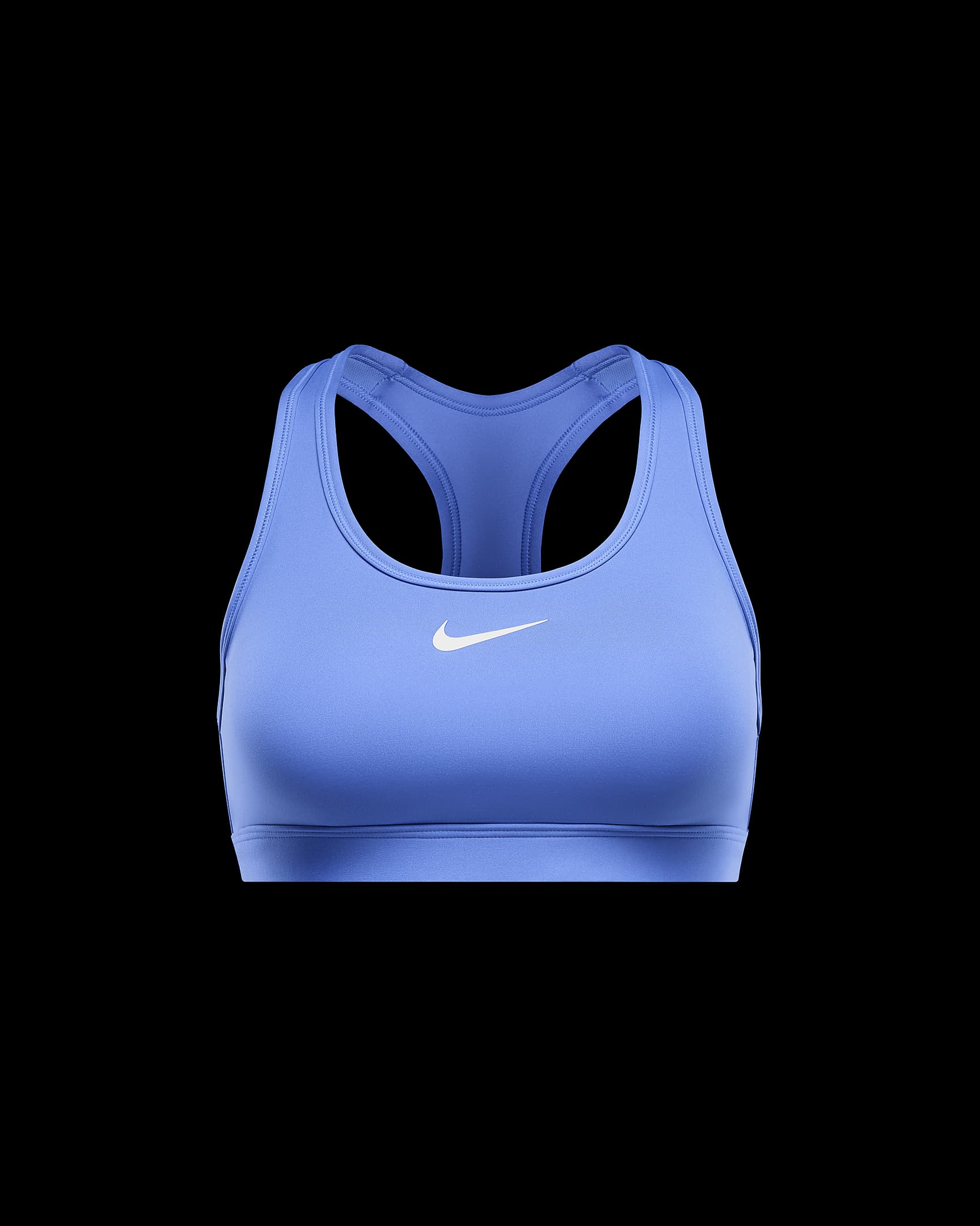 Nike Swoosh Medium-Support Women's Padded Sports Bra - Royal Pulse/White