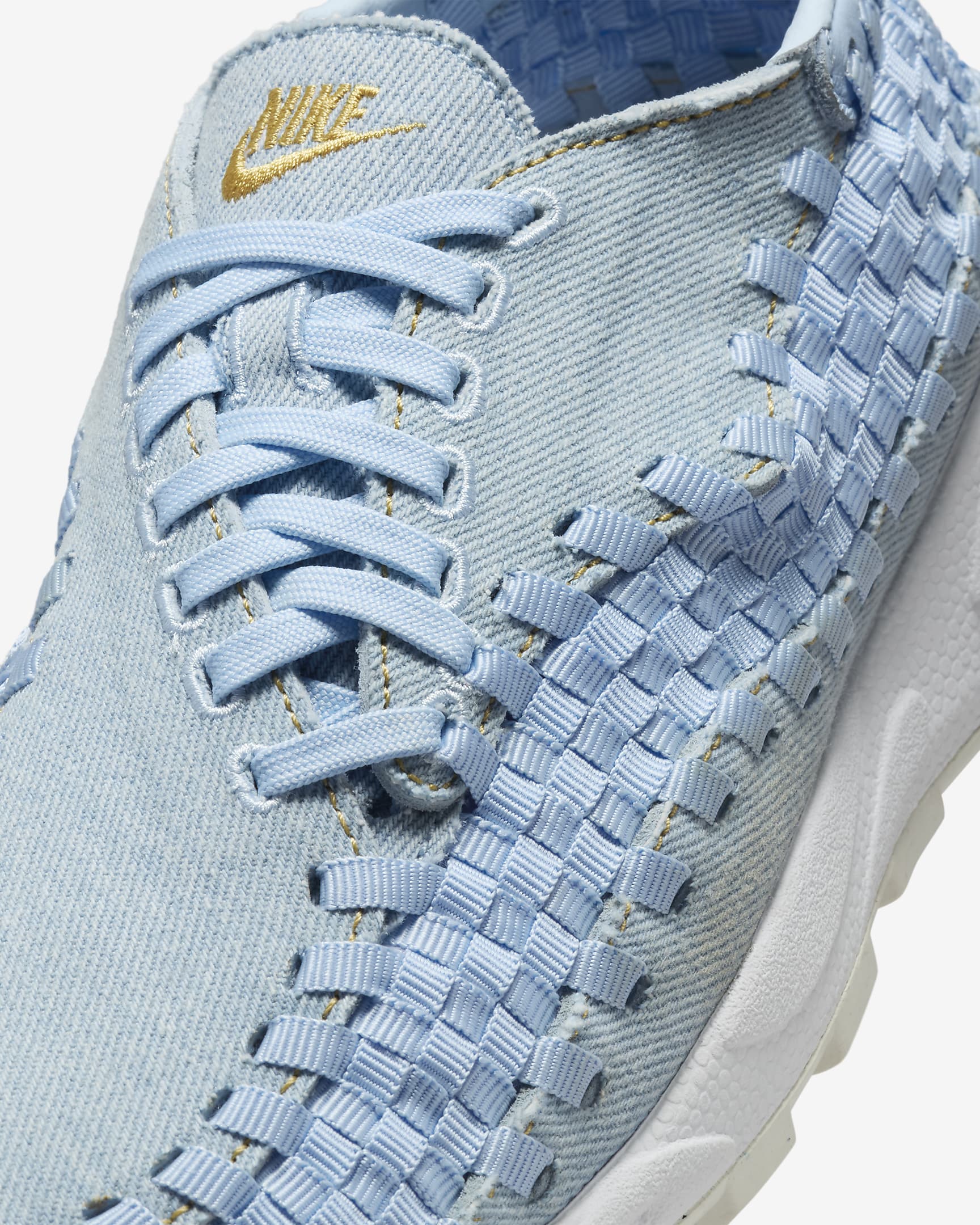 Γυναικεία παπούτσια Nike Air Footscape - Denim/Ice Blue/Λευκό/Wheat Gold