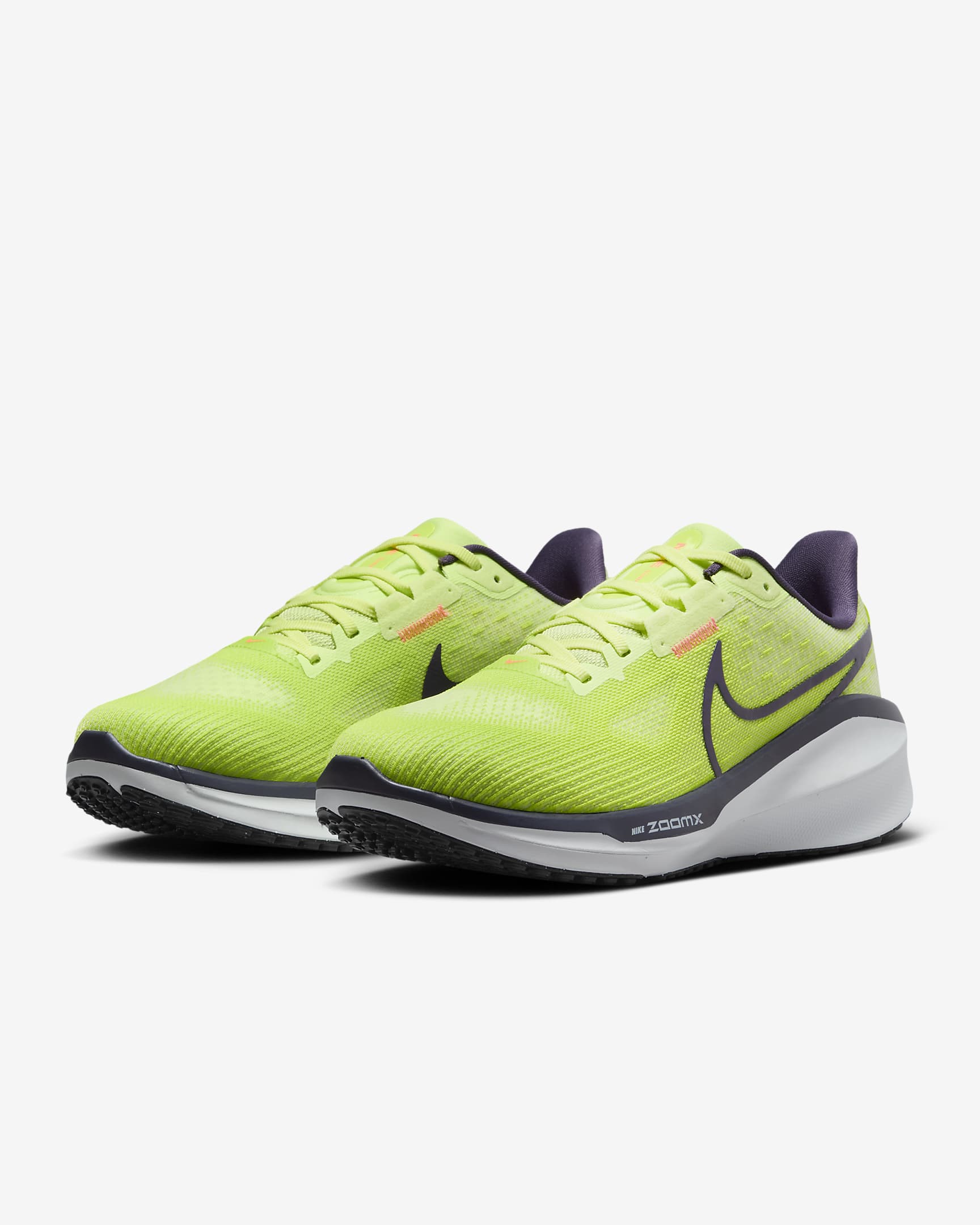 Damskie buty do biegania po asfalcie Nike Vomero 17 - Cyber/Light Lemon Twist/Pure Platinum/Dark Raisin