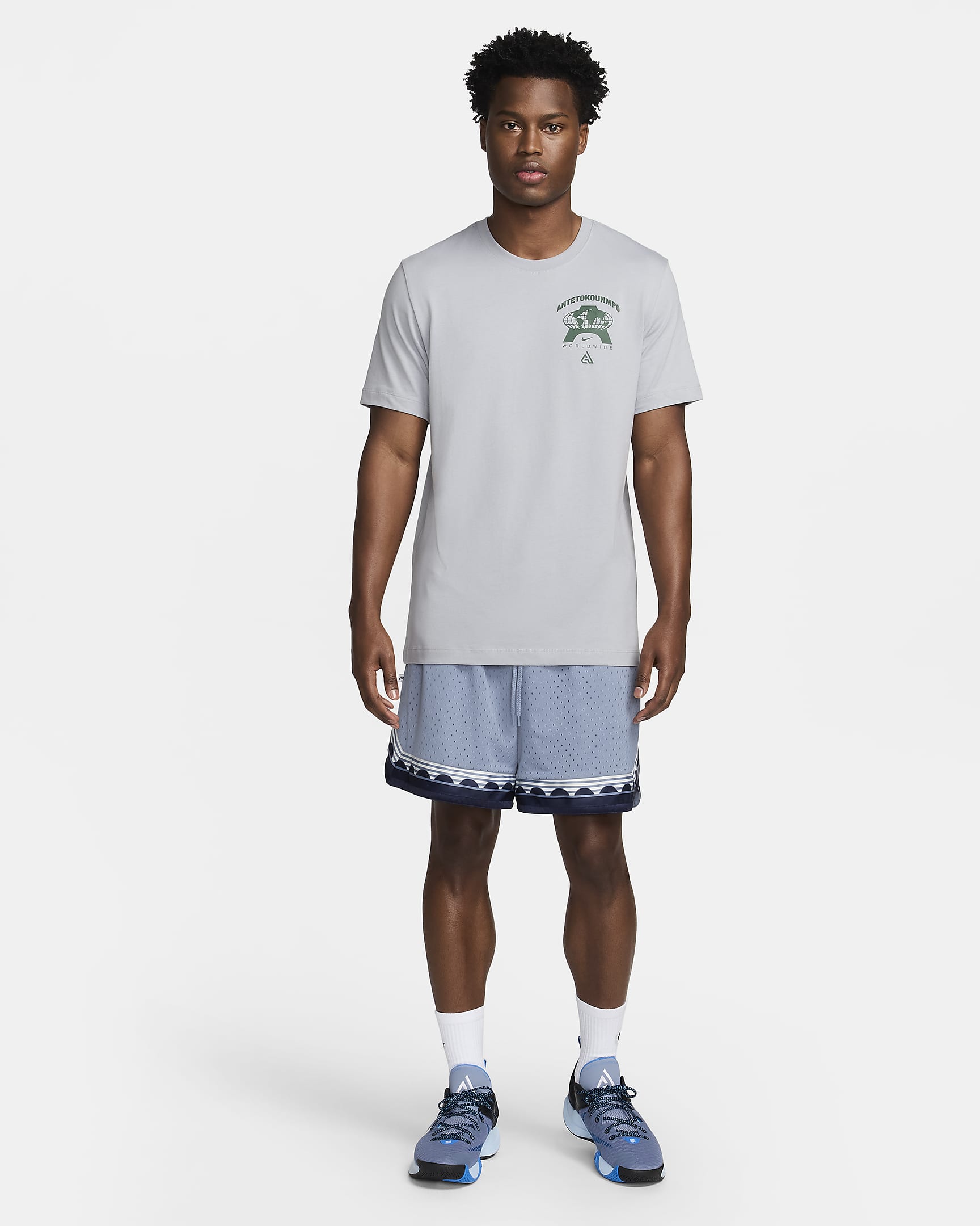 Giannis Camiseta de baloncesto M90 - Hombre - Wolf Grey