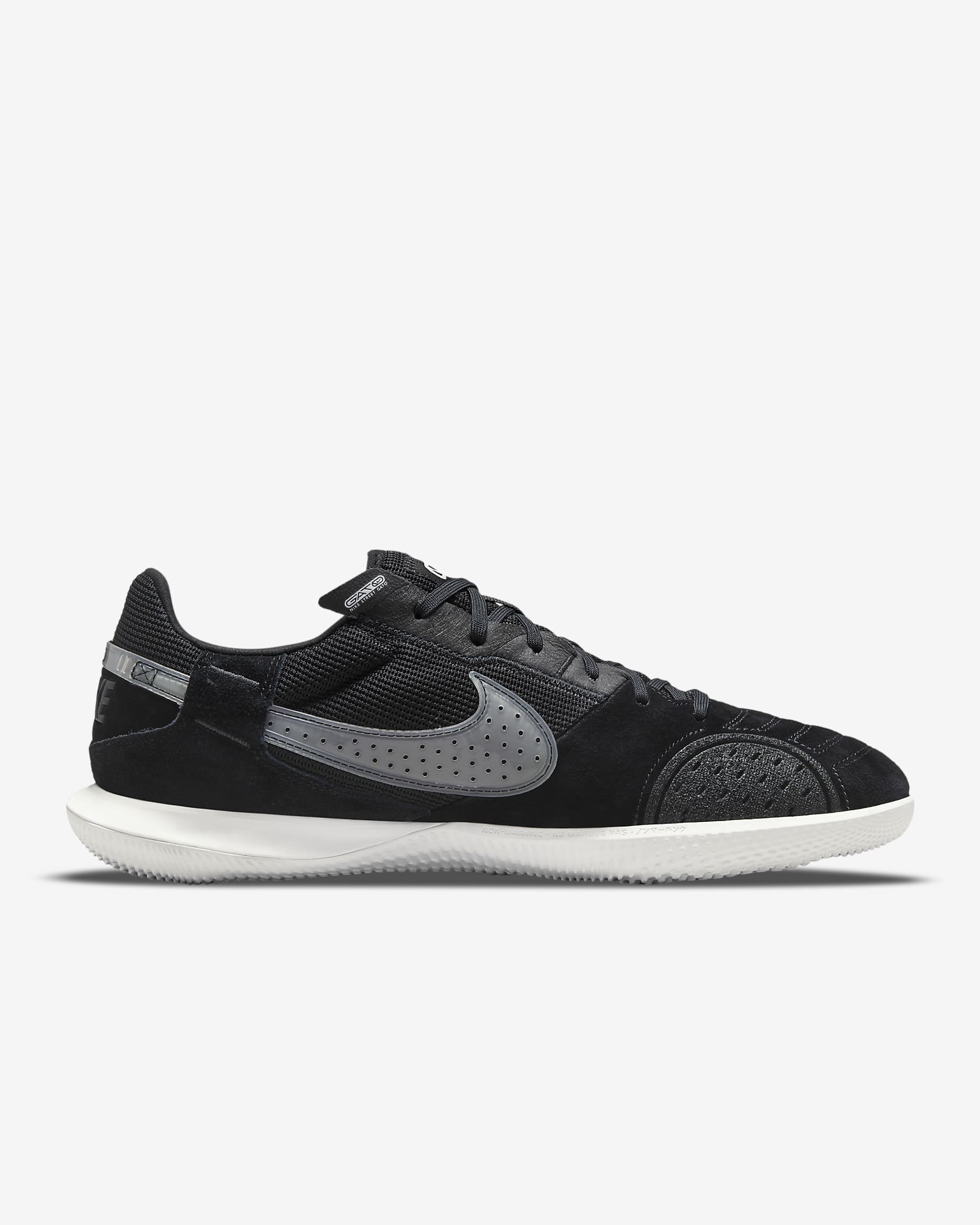 Tacos de fútbol de corte low Nike Streetgato - Negro/Sombrío apagado/Blanco cumbre