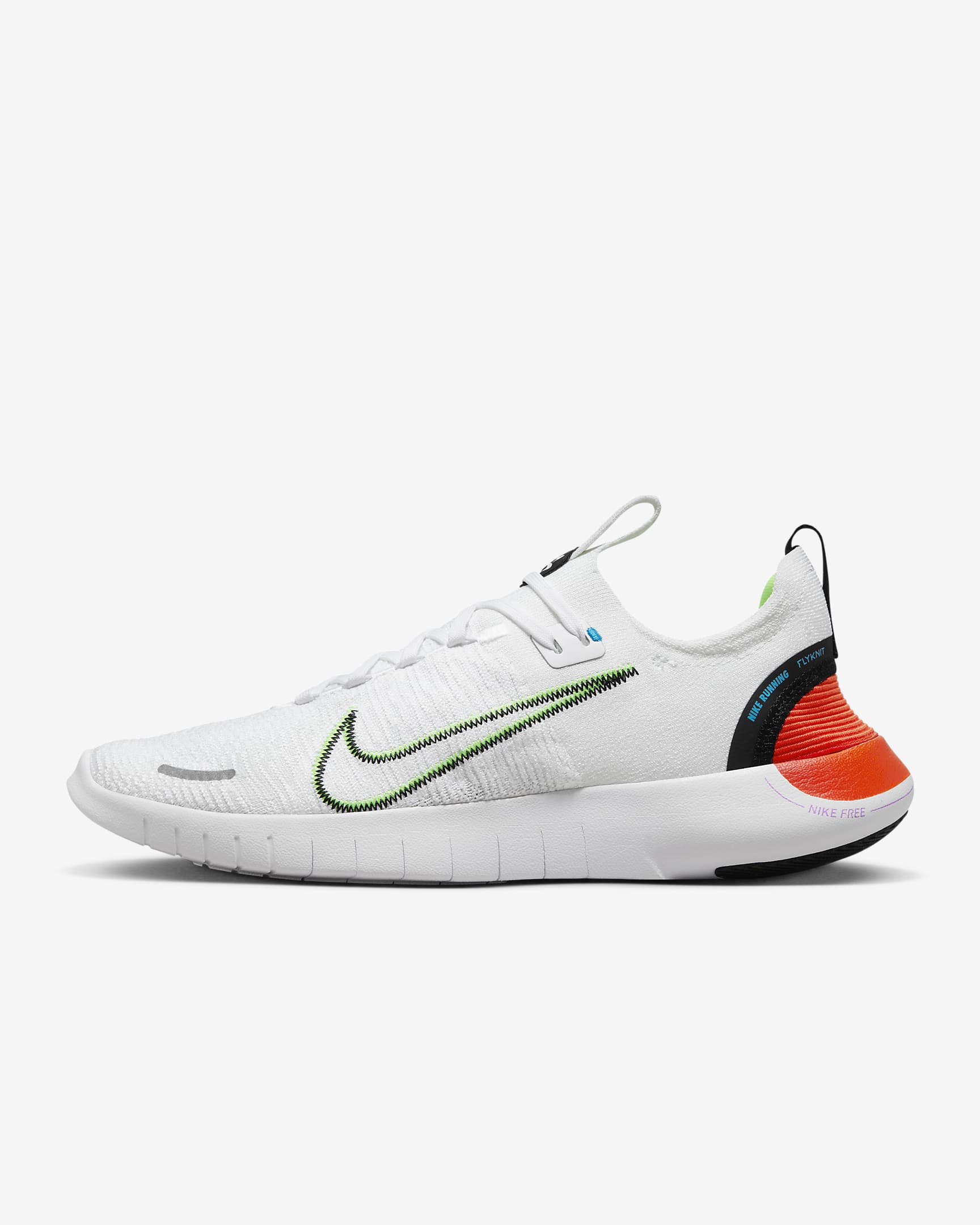 Nike Free RN NN SE Men's Road Running Shoes - White/Picante Red/Fuchsia Dream/Black