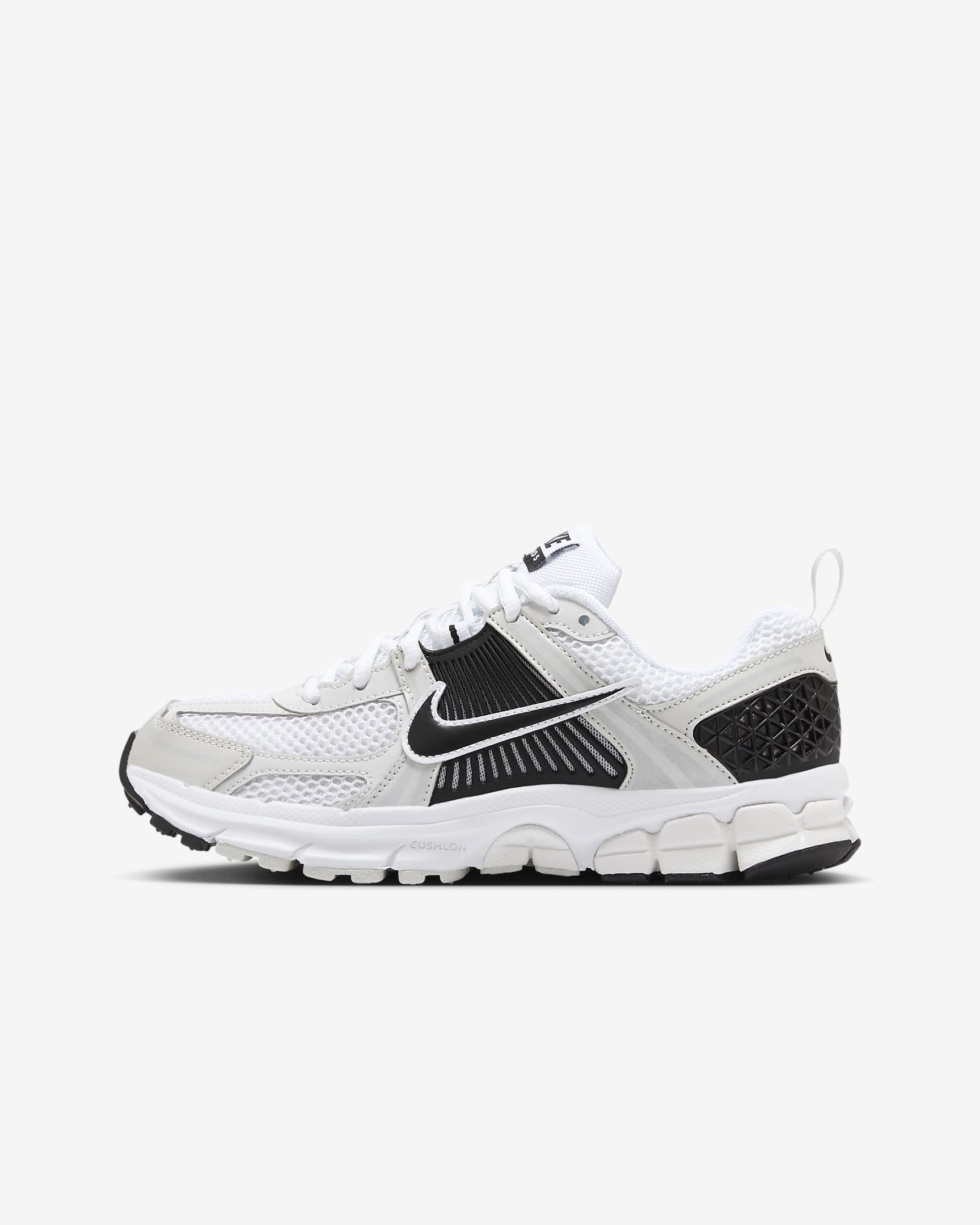 Tenis para niños grandes Nike Vomero 5 - Blanco/Tinte platino/Platino metalizado/Negro