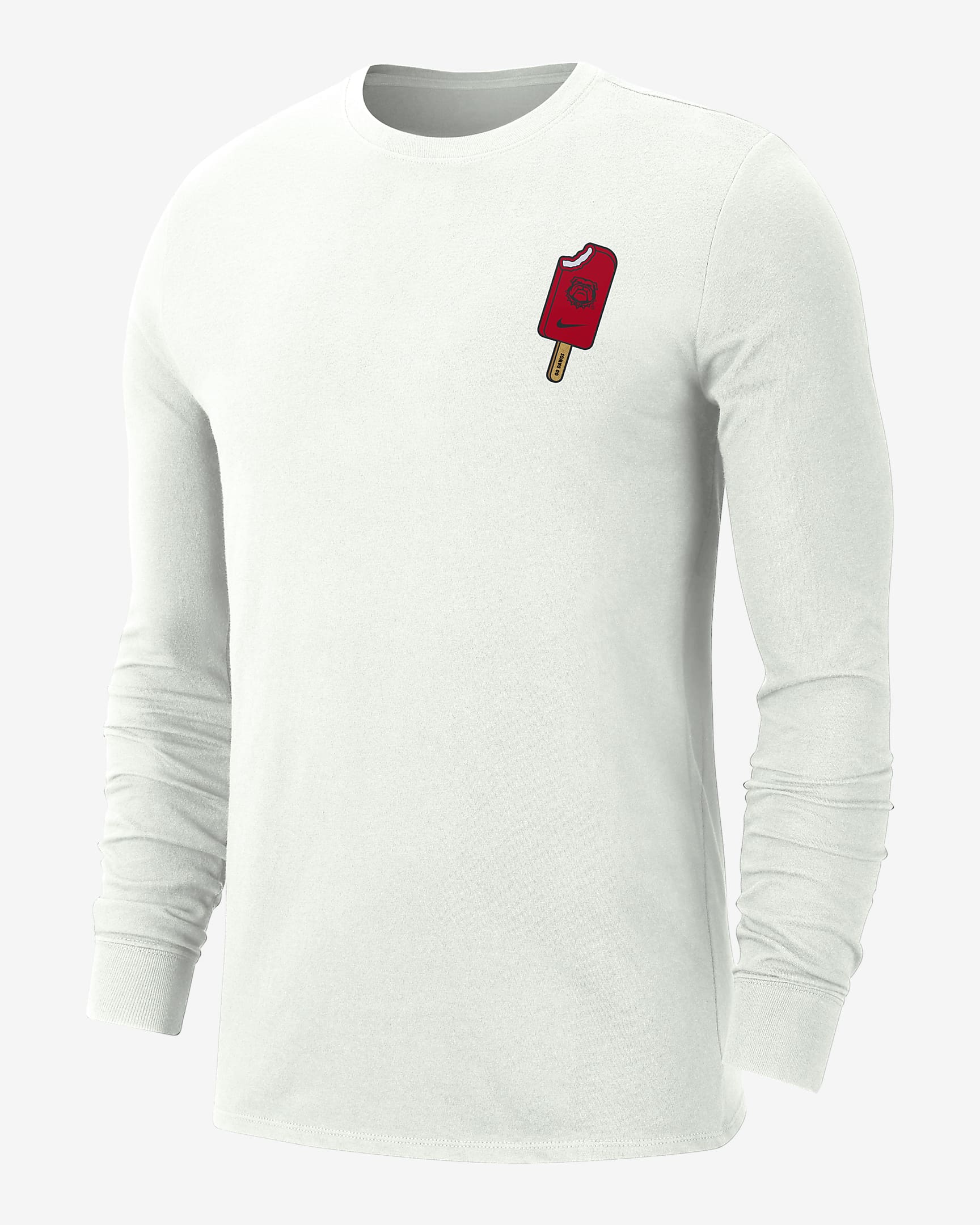 Georgia Men's Nike College Long-Sleeve T-Shirt - Summit White