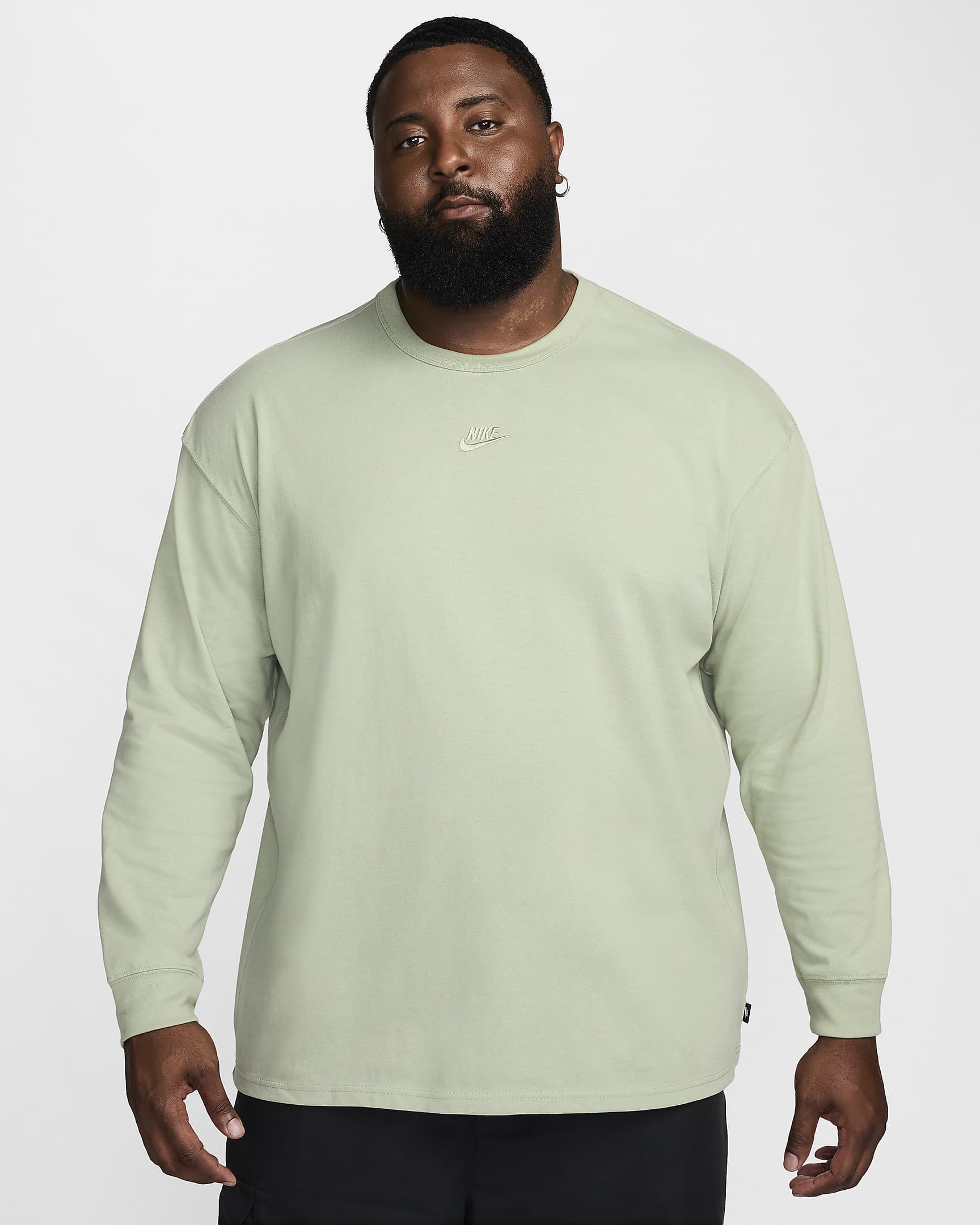 Tee-shirt à manches longues Nike Sportswear Premium Essentials pour Homme - Jade Horizon