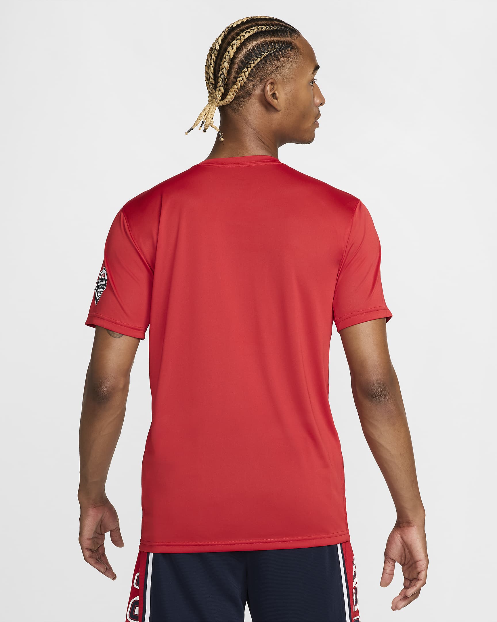 Practice EE. UU. Camiseta de baloncesto Nike - Hombre - Sport Red/Sport Red/Blanco