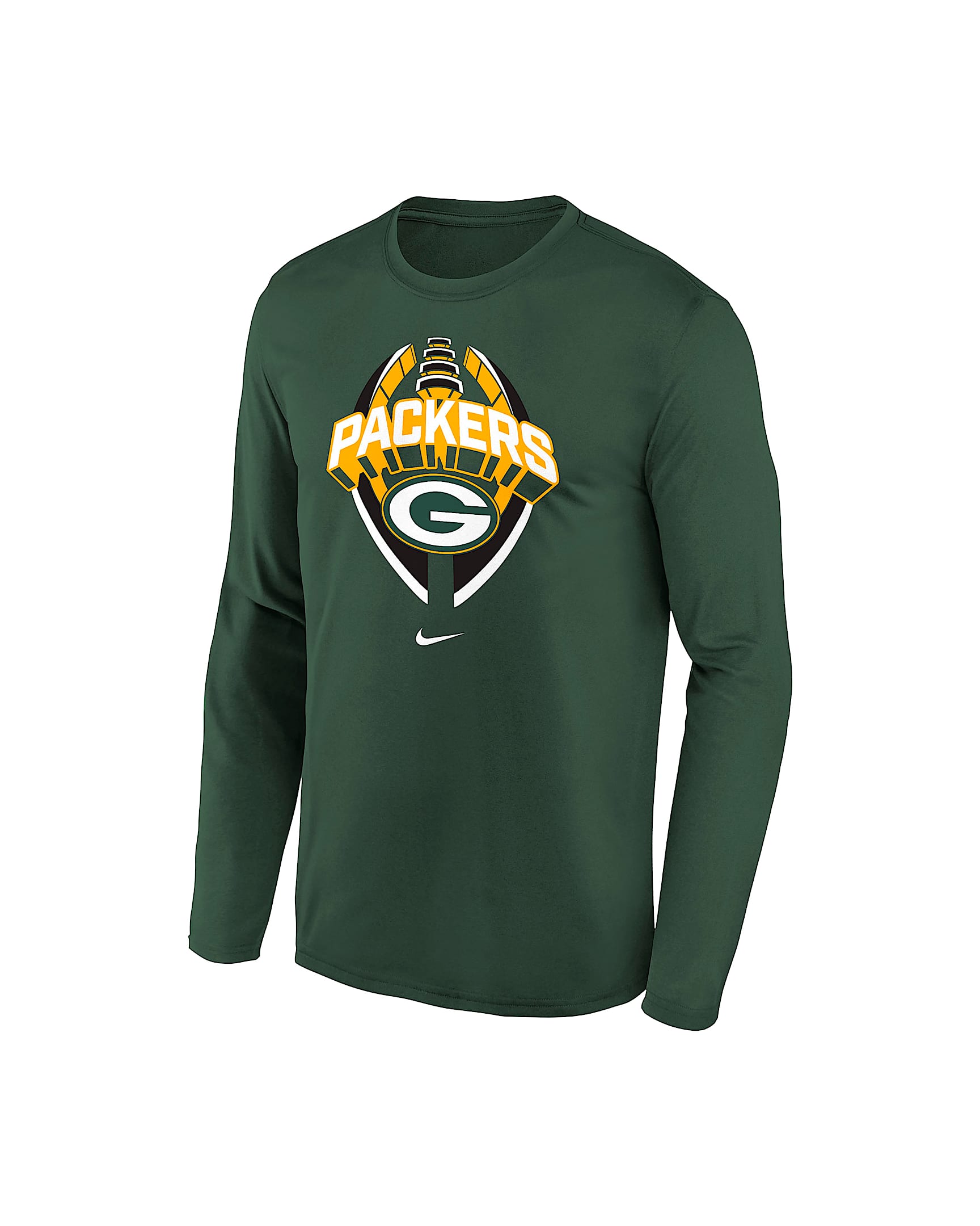 Green Bay Packers Legend Icon Big Kids' Nike Dri-FIT NFL Long-Sleeve T-Shirt - Green