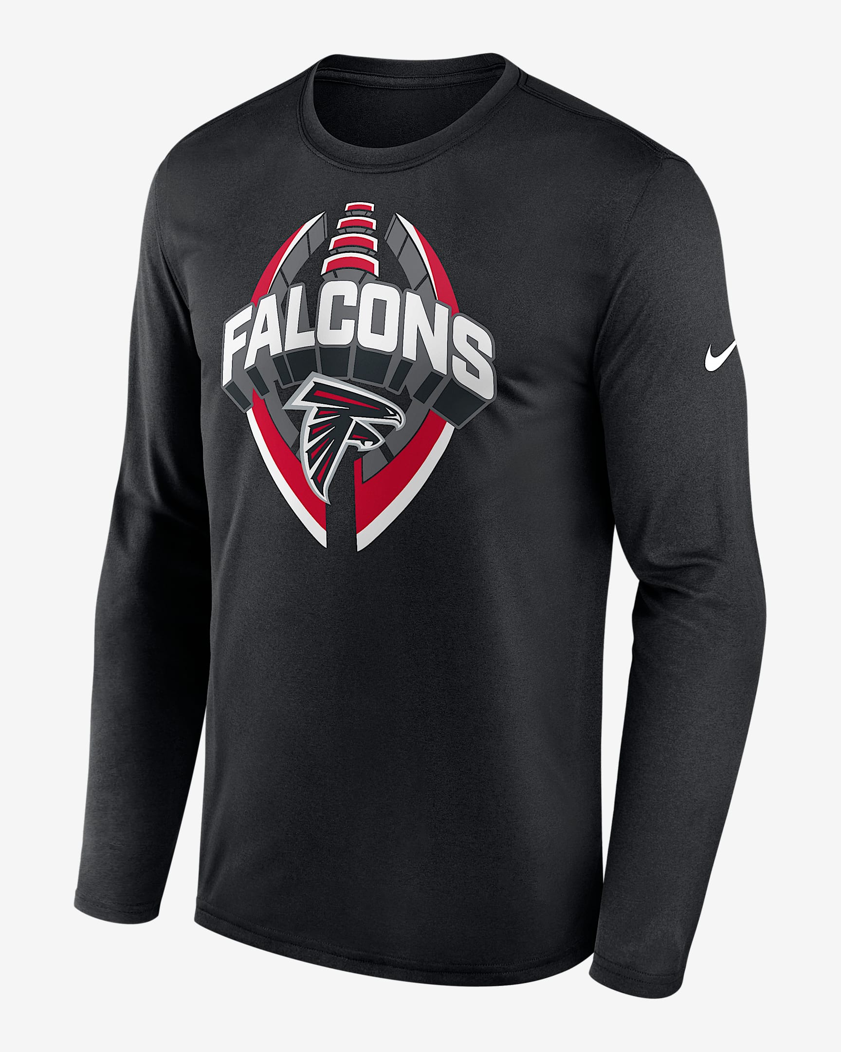 Atlanta Falcons Legend Icon Men's Nike Dri-FIT NFL Long-Sleeve T-Shirt - Black