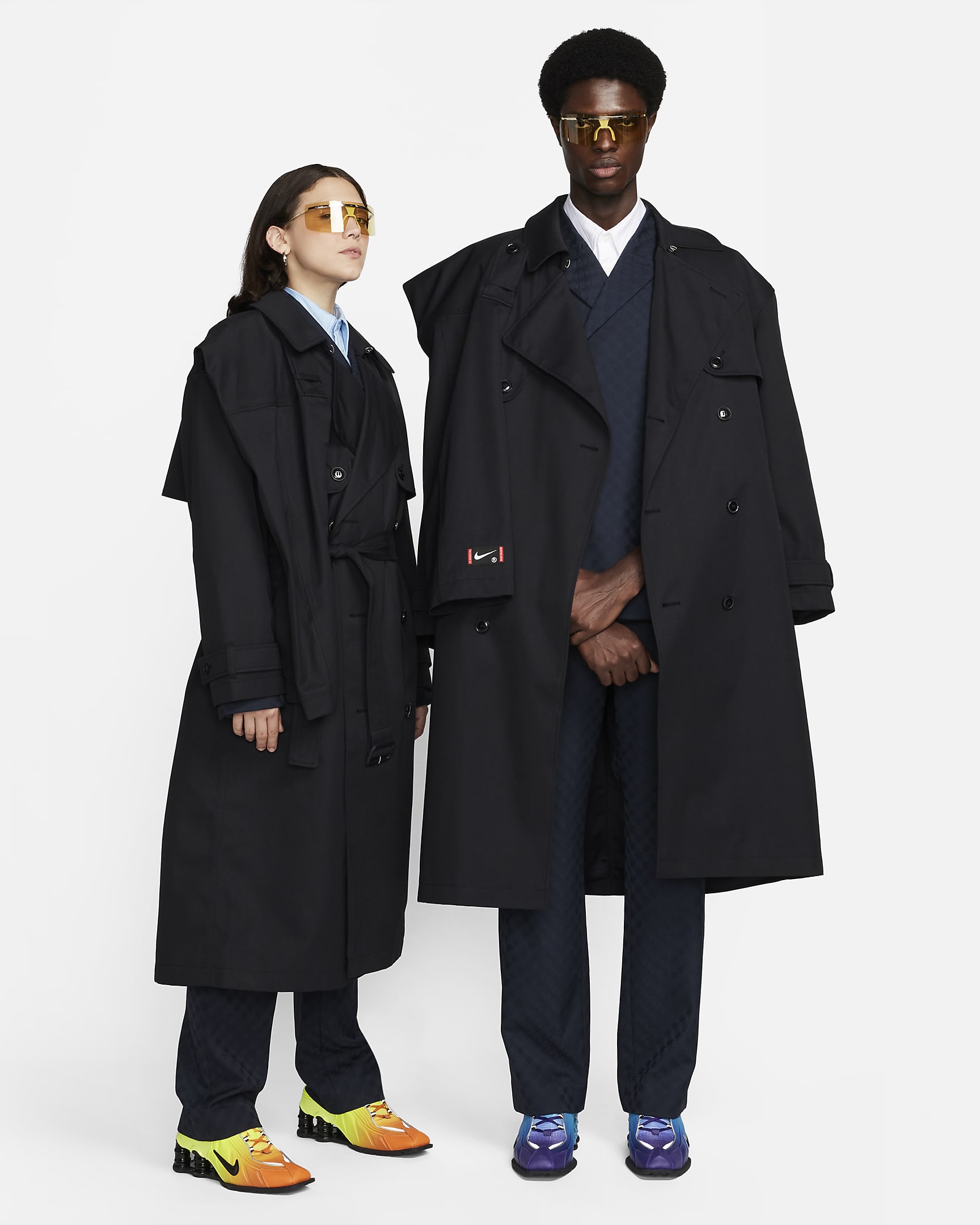 Nike x Martine Rose Trench Coat - Navy/Pitch Blue