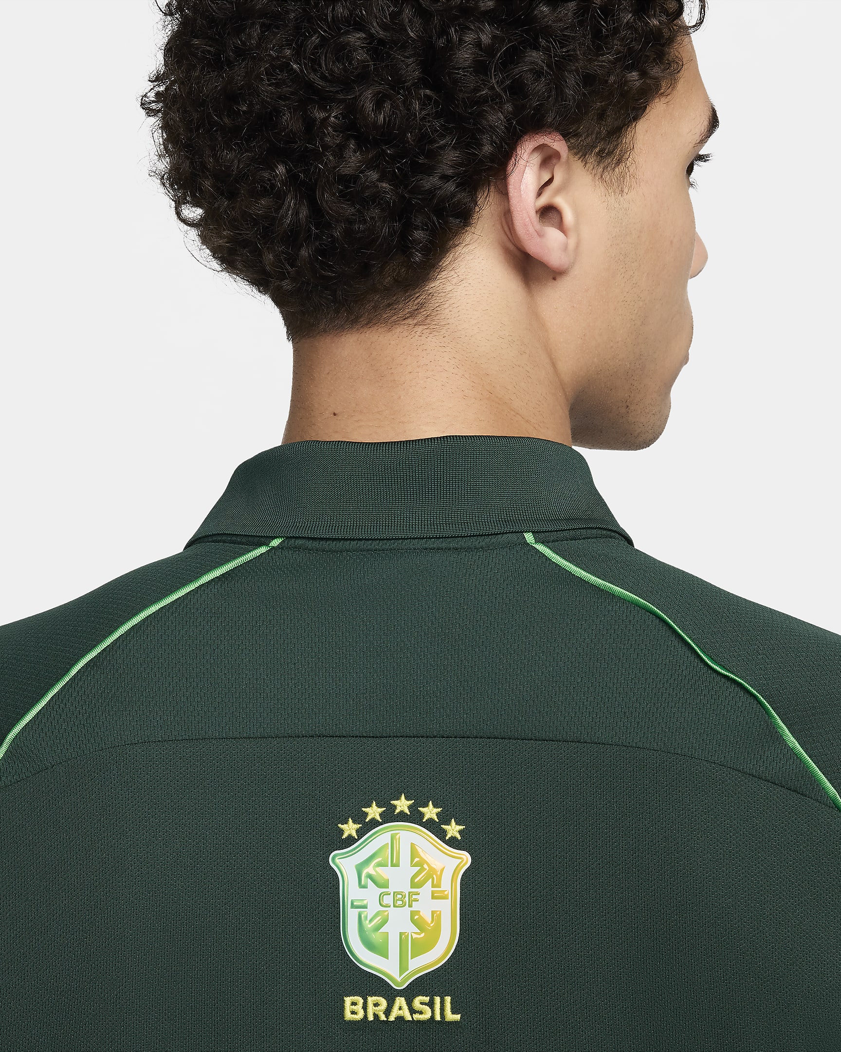 Jersey de fútbol Nike Dri-FIT de Brasil para hombre - Verde pro/Verde chispa claro/Amarillo dinámico