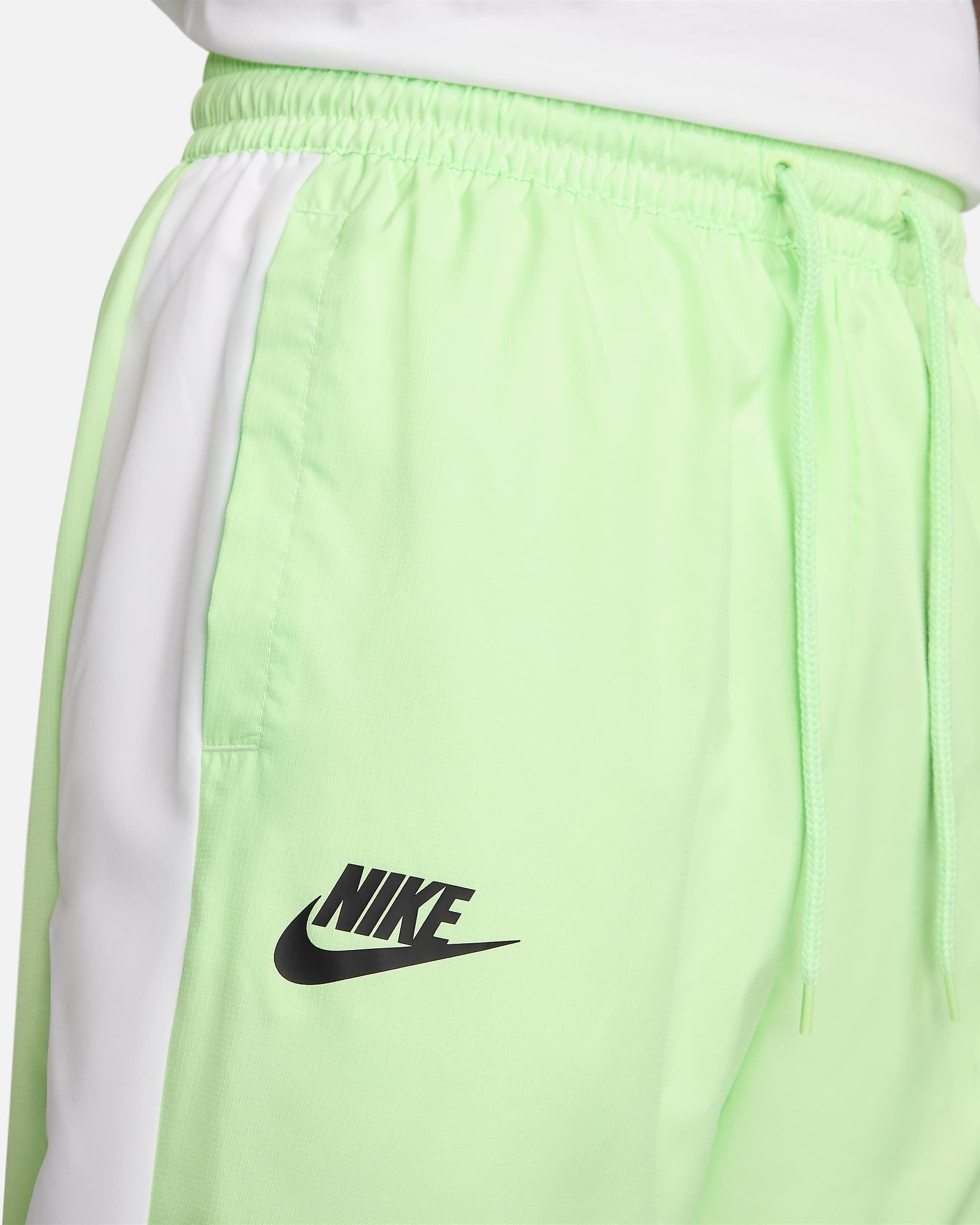 Calças de basquetebol Nike Starting 5 para homem - Verde Vapor/Preto/Branco/Branco