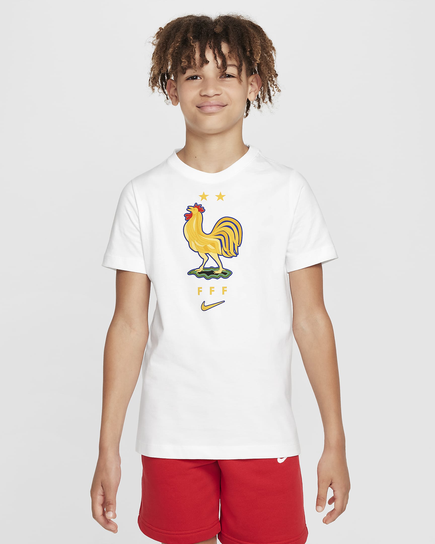 FFF Older Kids' Nike Football T-Shirt - White