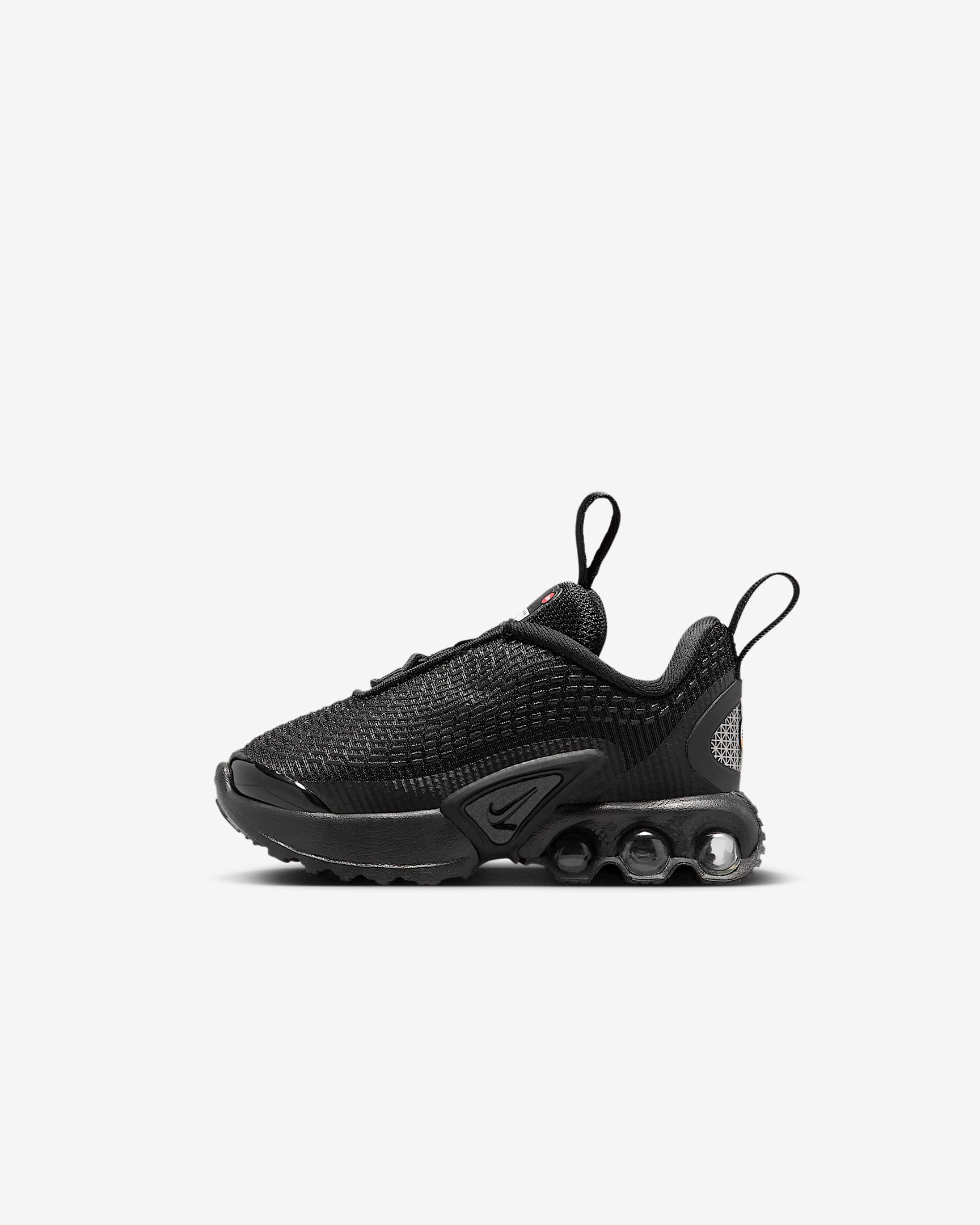 Nike Air Max Dn-sko til babyer/småbørn - sort/sort/Metallic Dark Grey/sort