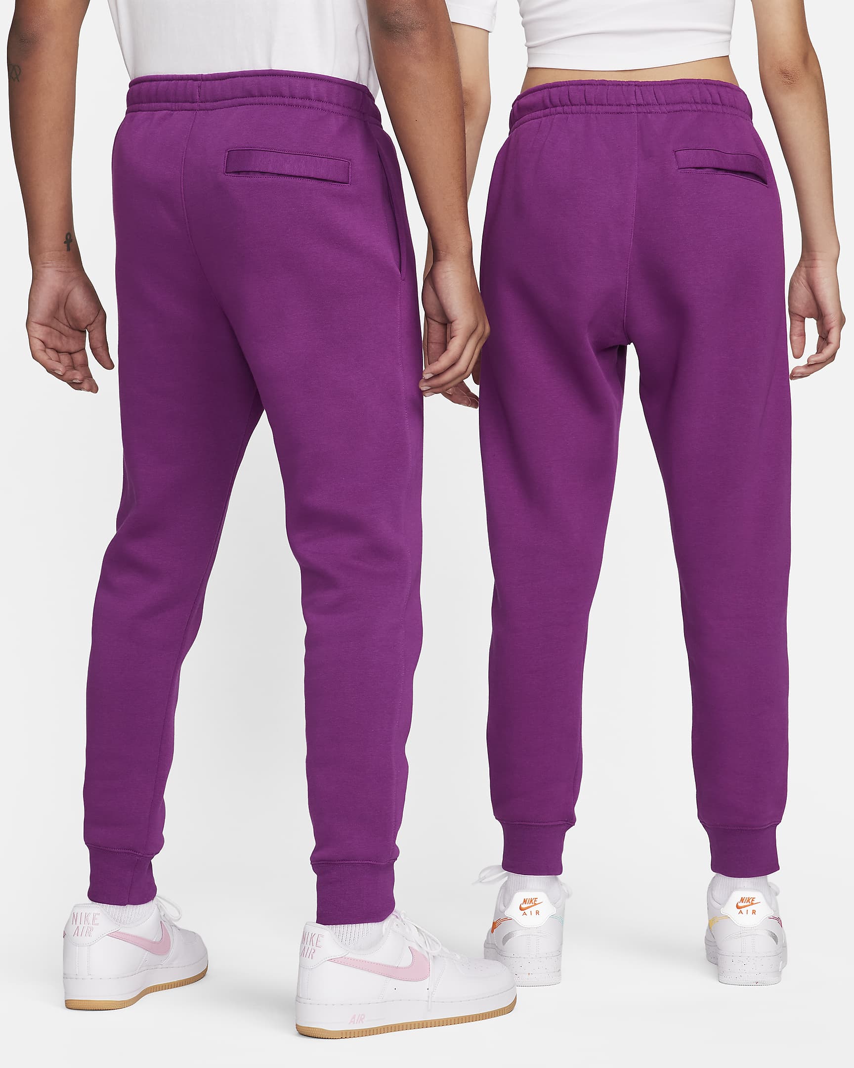 Joggers Nike Sportswear Club Fleece - Violeta viotech/Violeta viotech/Blanco