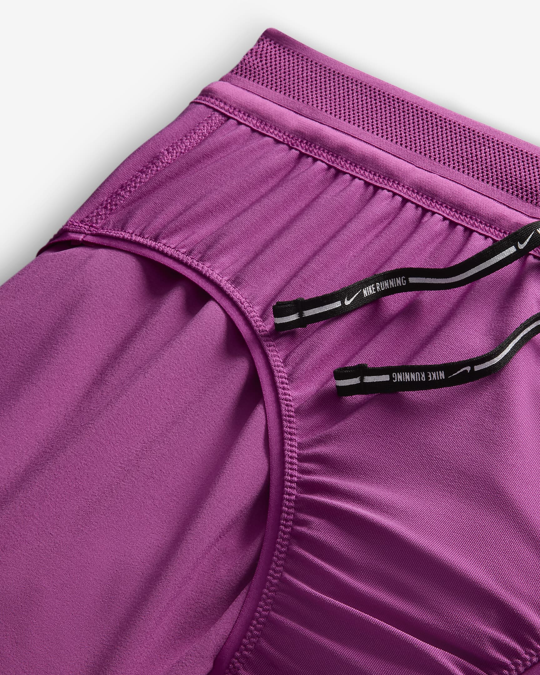 Short de running taille mi-haute avec sous-short intégré Dri-FIT ADV Nike AeroSwift 8 cm pour femme - Hot Fuchsia/Noir