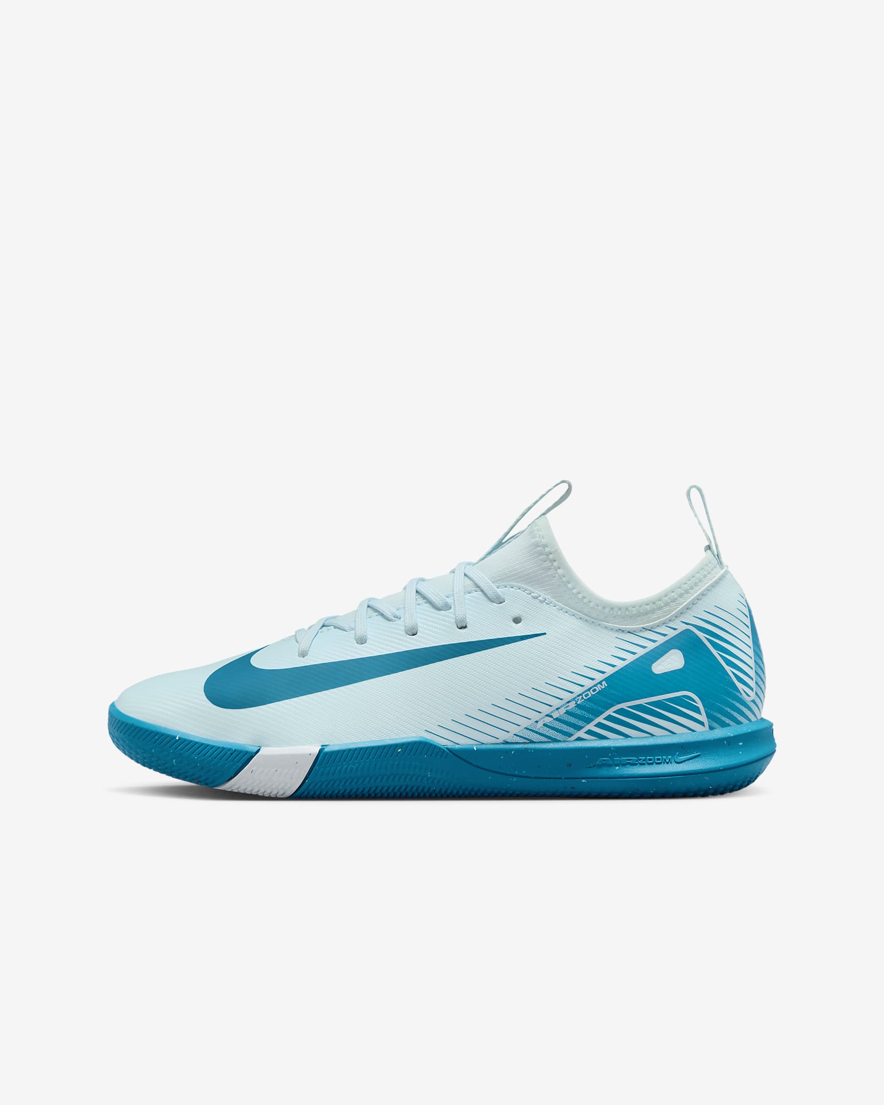 Fotbollssko för inomhusplan/futsal/street Nike Jr. Mercurial Vapor 16 Academy med lågt skaft för barn/ungdom - Glacier Blue/Blue Orbit