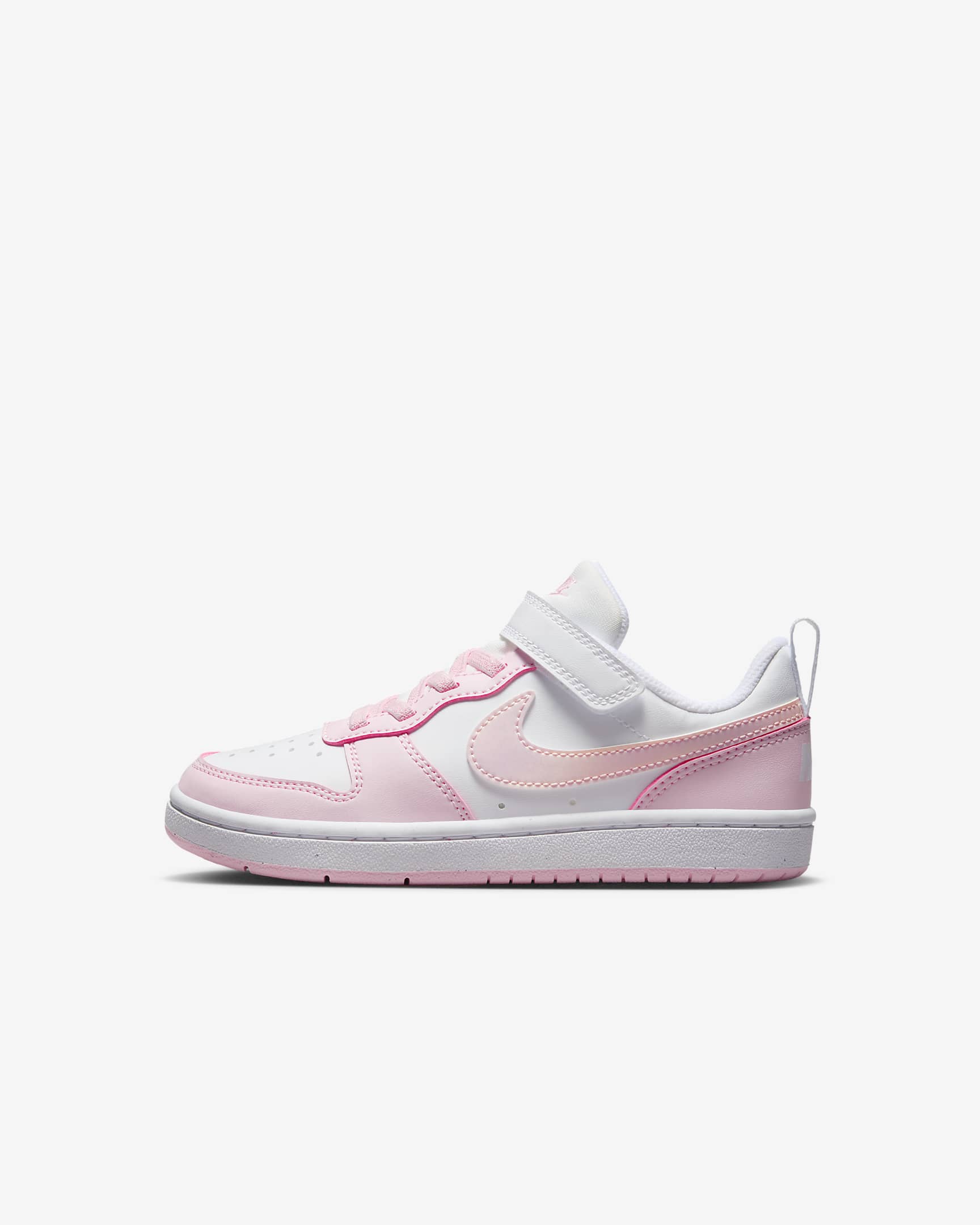 Chaussure Nike Court Borough Low Recraft pour enfant - Blanc/Pink Foam