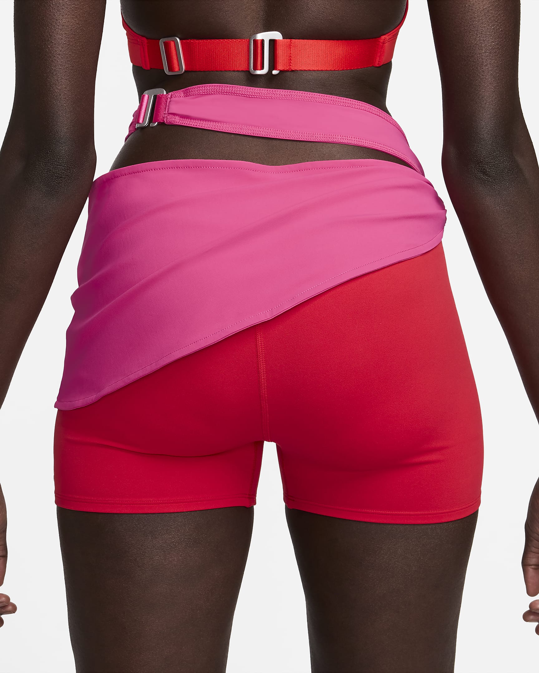 Nike x Jacquemus Women's Layered Shorts - University Red/Watermelon