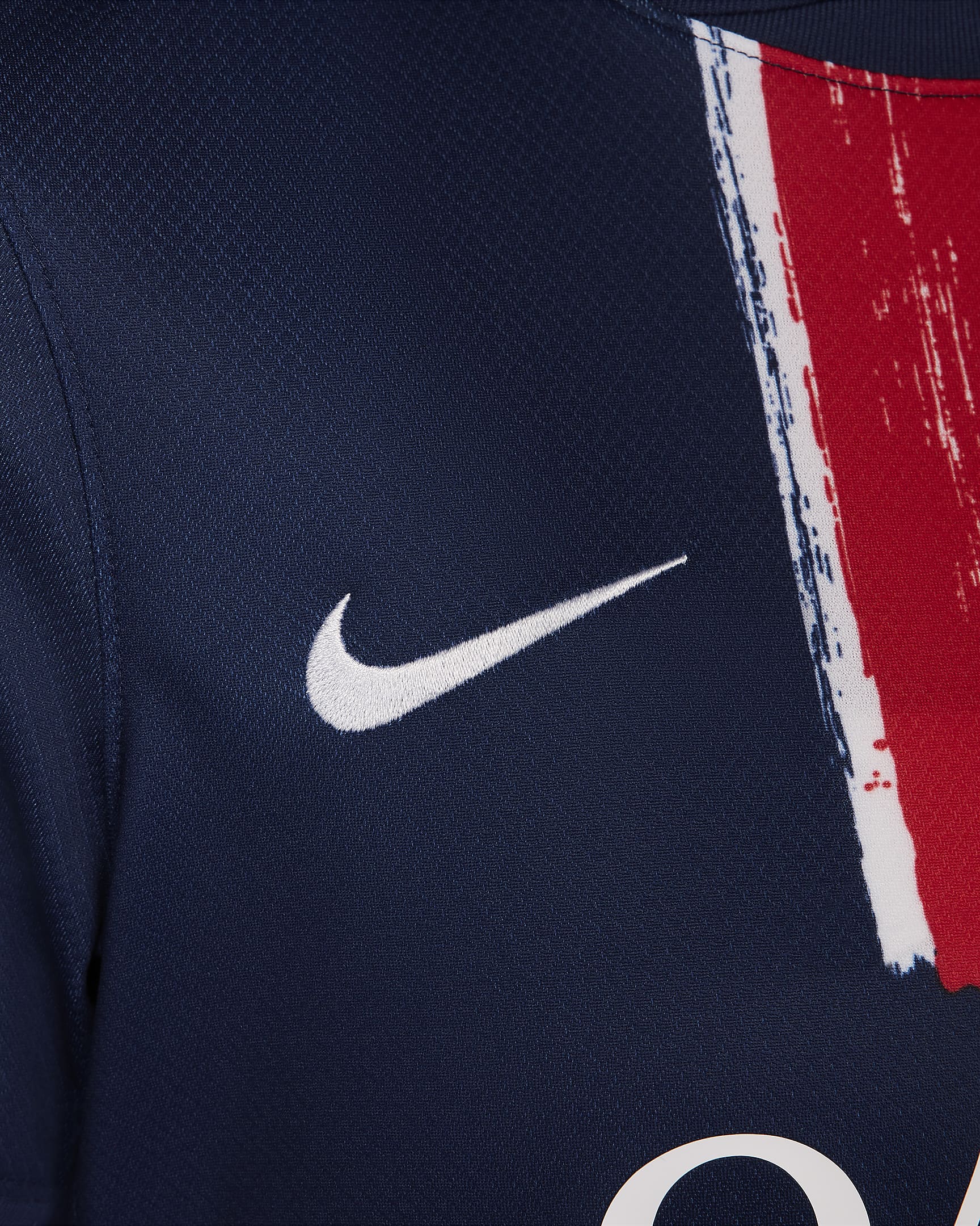 Paris Saint-Germain 2024 Stadium (hjemmedrakt) Nike Dri-FIT Replica fotballdrakt til dame - Midnight Navy/Midnight Navy/Hvit