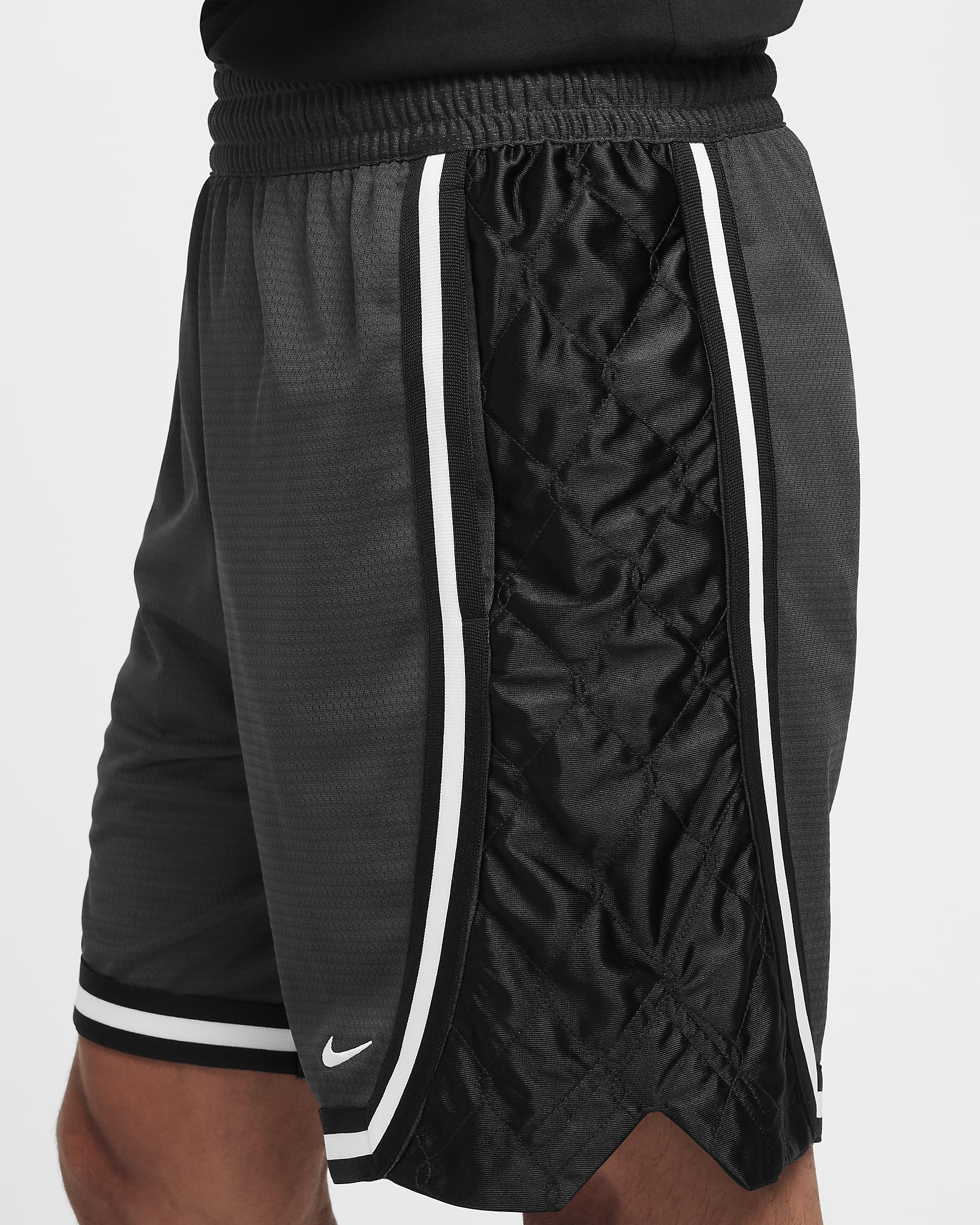 Short de basket 20 cm Nike DNA Dri-FIT pour homme - Anthracite/Noir/Blanc