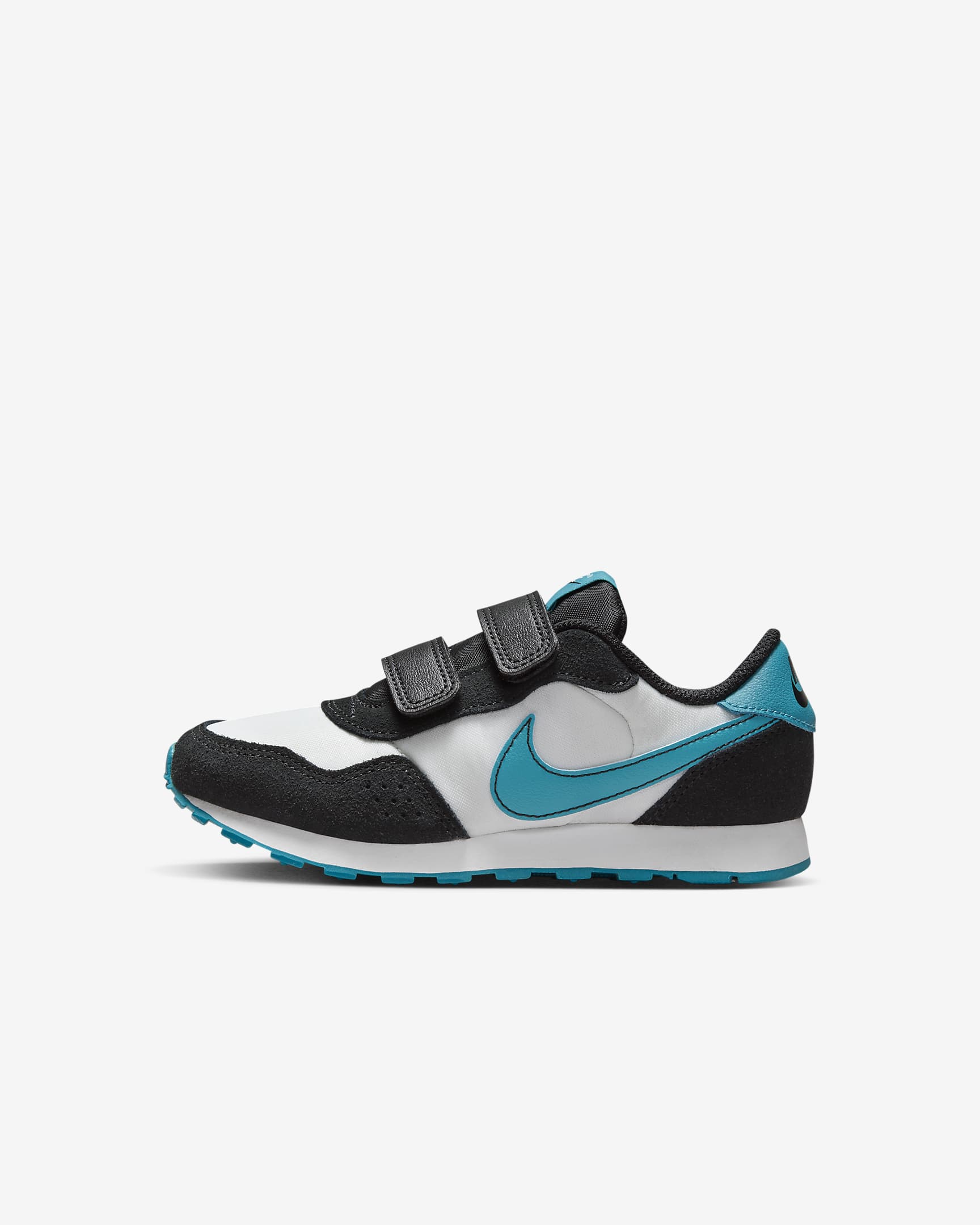 Nike MD Valiant Little Kids' Shoes - Summit White/Black/Aquamarine