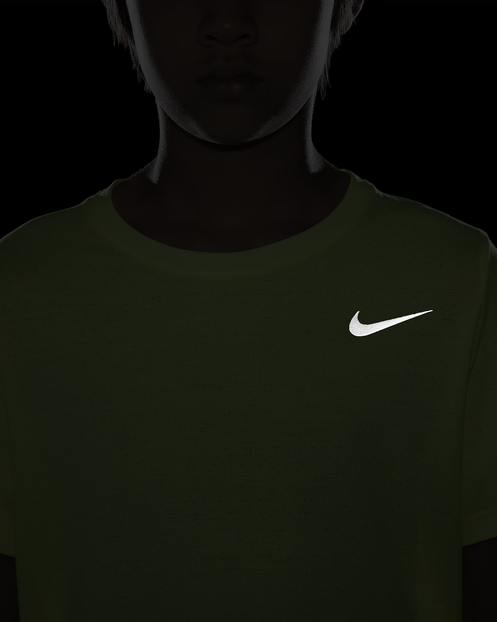 Maglia da training Nike Dri-FIT Miler – Ragazzo - Volt