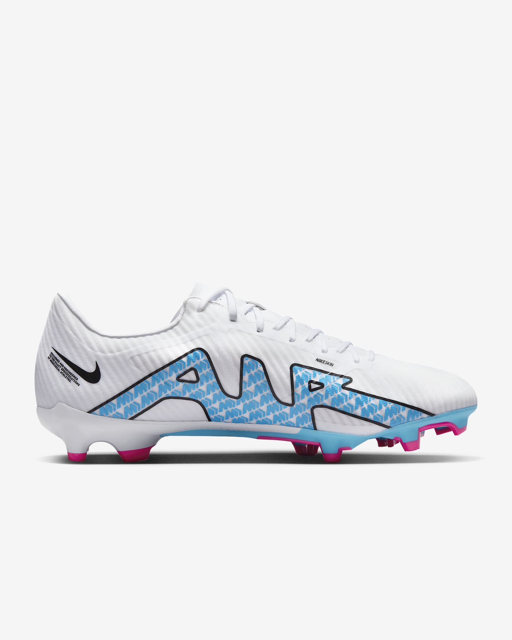 Nike Mercurial Vapor 15 Academy Multi-Ground Low-Top Football Boot - White/Hot Punch/Coconut Milk/Baltic Blue