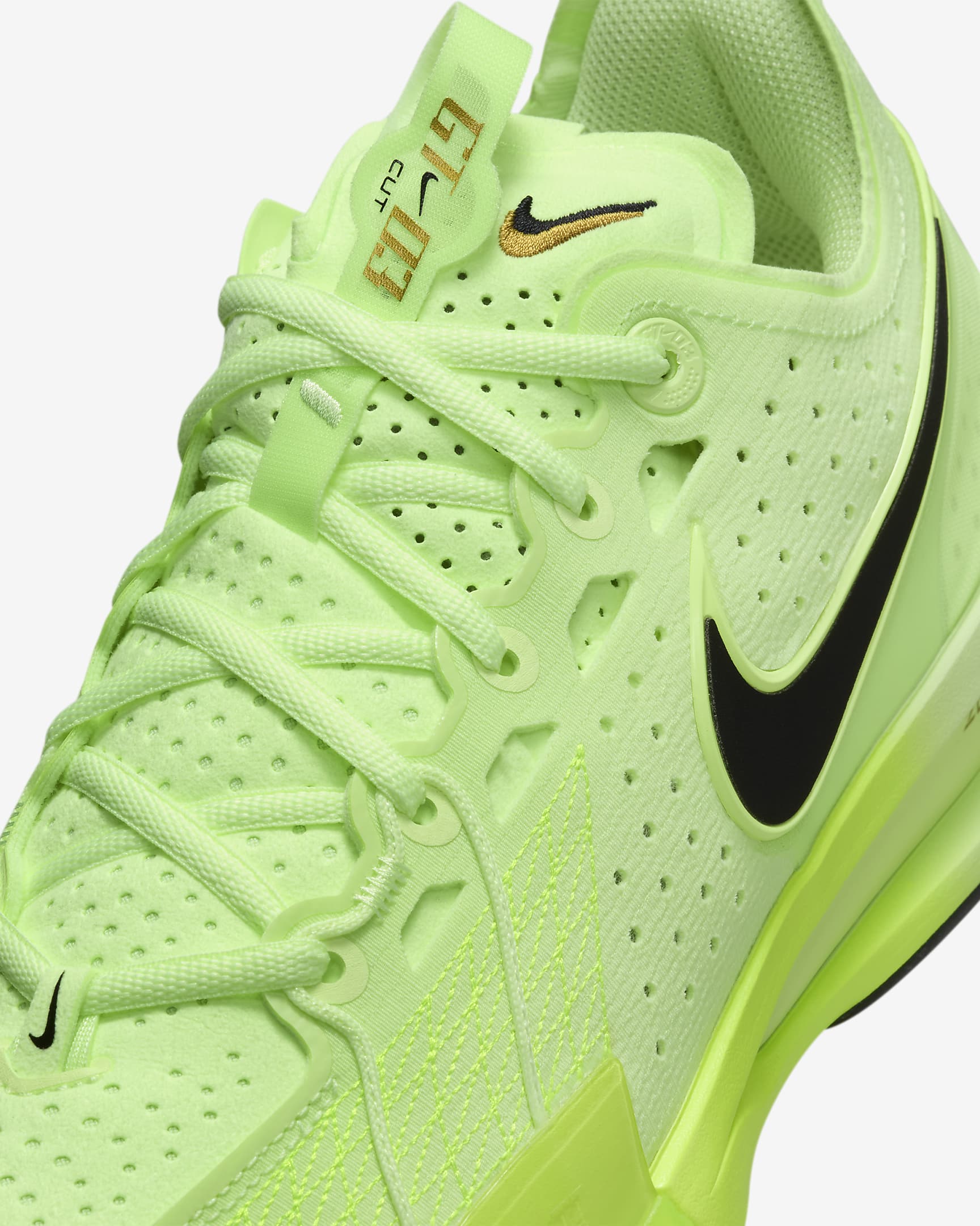 Scarpa da basket Nike G.T. Cut 3 - Barely Volt/Volt/Oro metallizzato/Nero