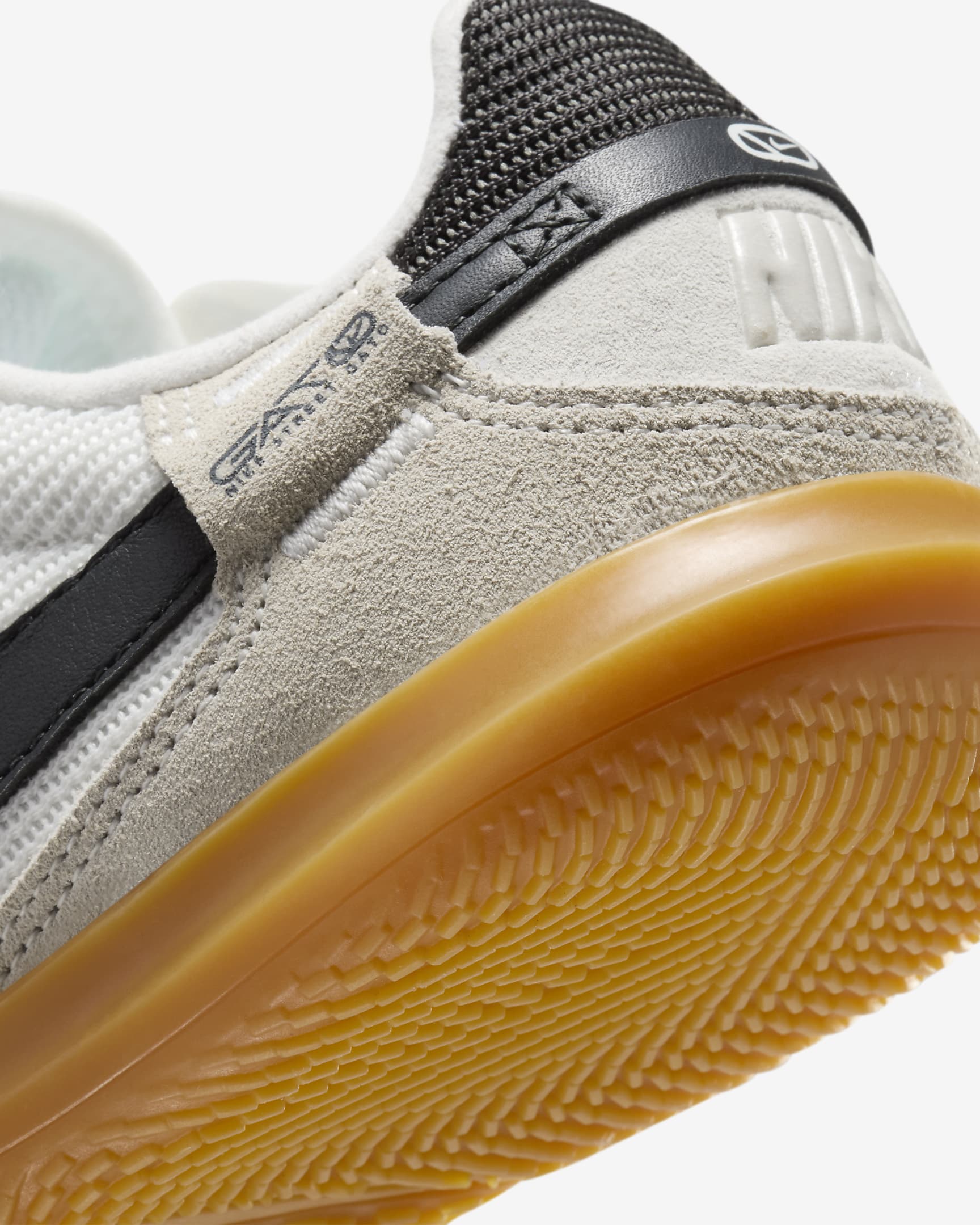 Nike Jr. Streetgato low top voetbalschoenen voor kleuters/kids - Summit White/Night Forest