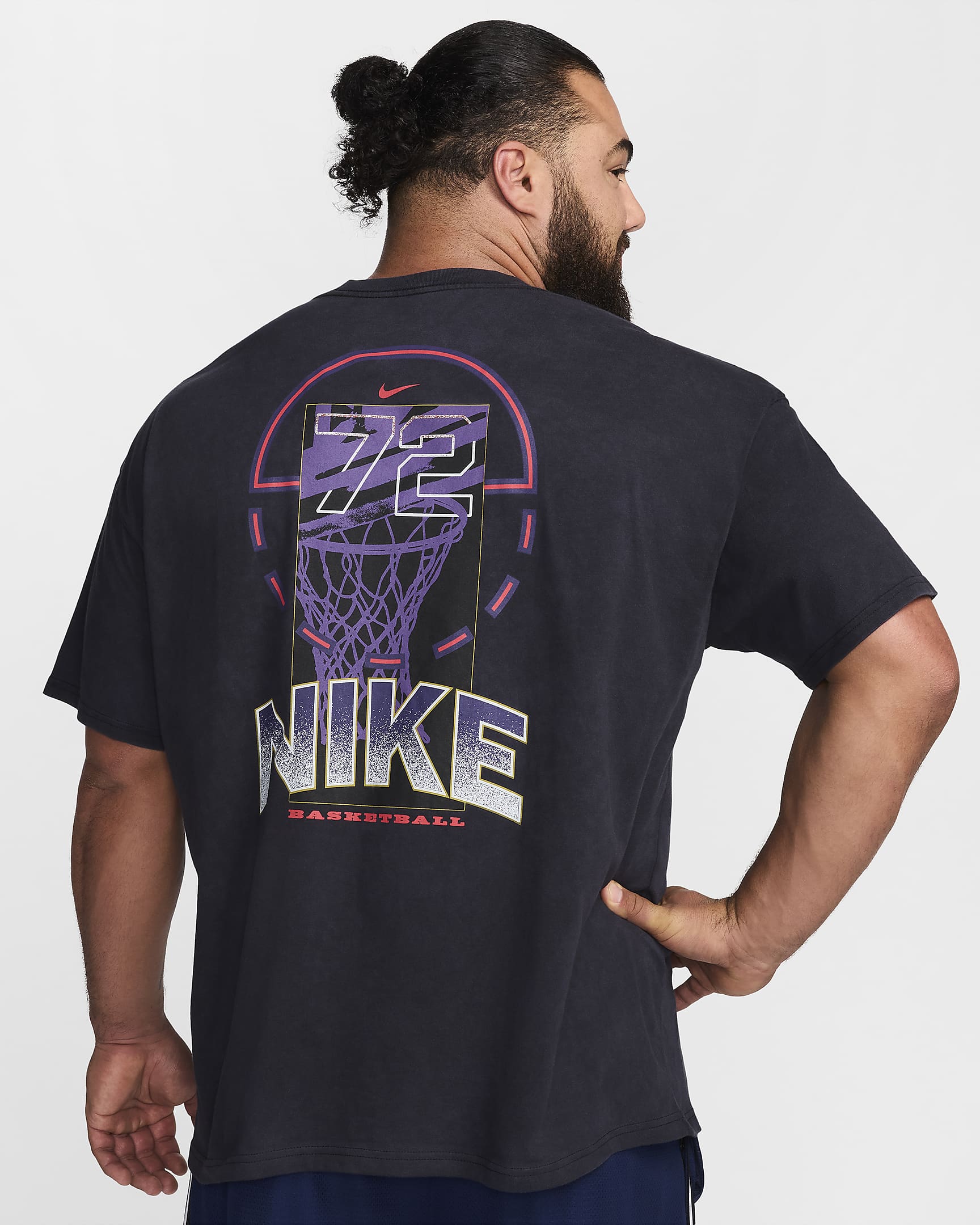 Nike Max90 Basketball-T-Shirt (Herren) - Schwarz